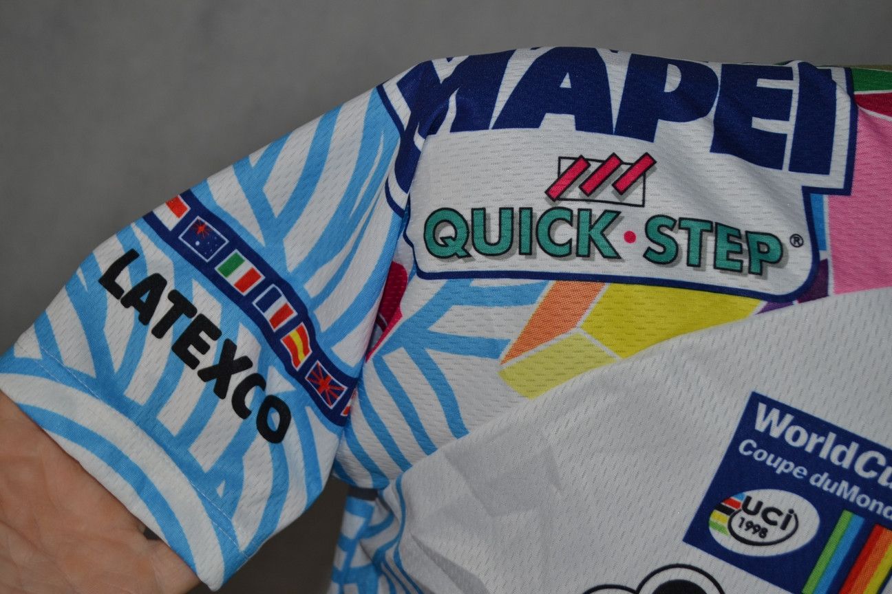 Vintage Vintage Sportful Mapei Quick-Step Latexco 1999 Cycling Shirt Size US M / EU 48-50 / 2 - 5 Thumbnail