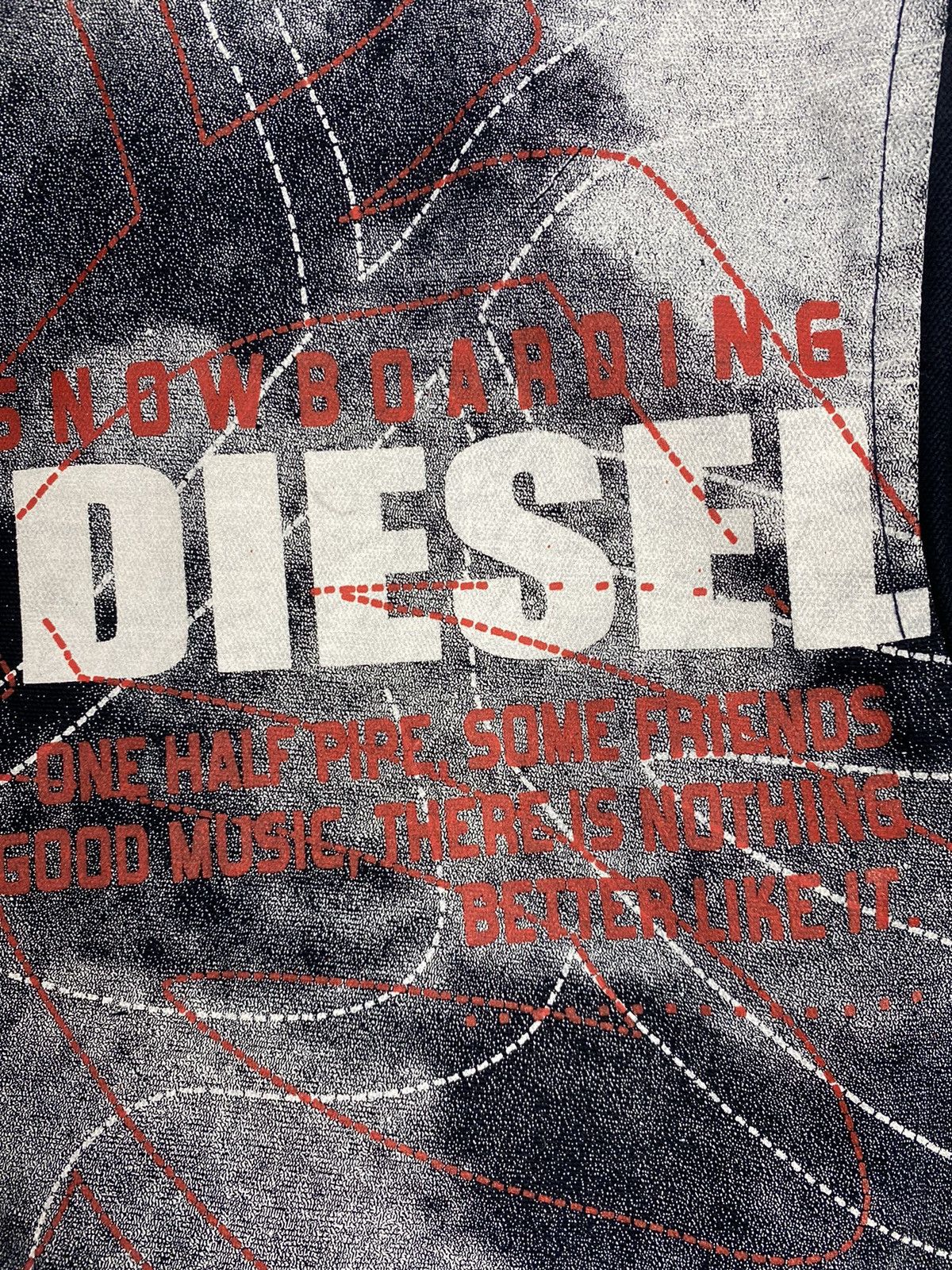 Designer × Diesel × Vintage Vintage 00s Diesel Avant Garde Denim Jacket Size US M / EU 48-50 / 2 - 6 Thumbnail