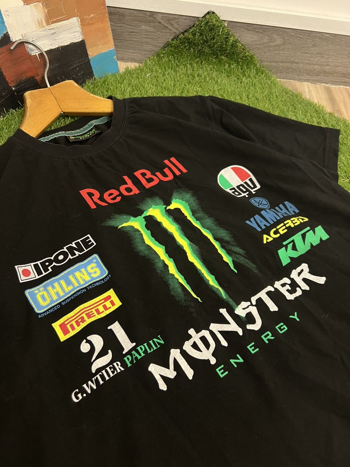Vintage Vintage Y2K Monster Energy Faded T-Shirt Size US XL / EU 56 / 4 - 5 Thumbnail