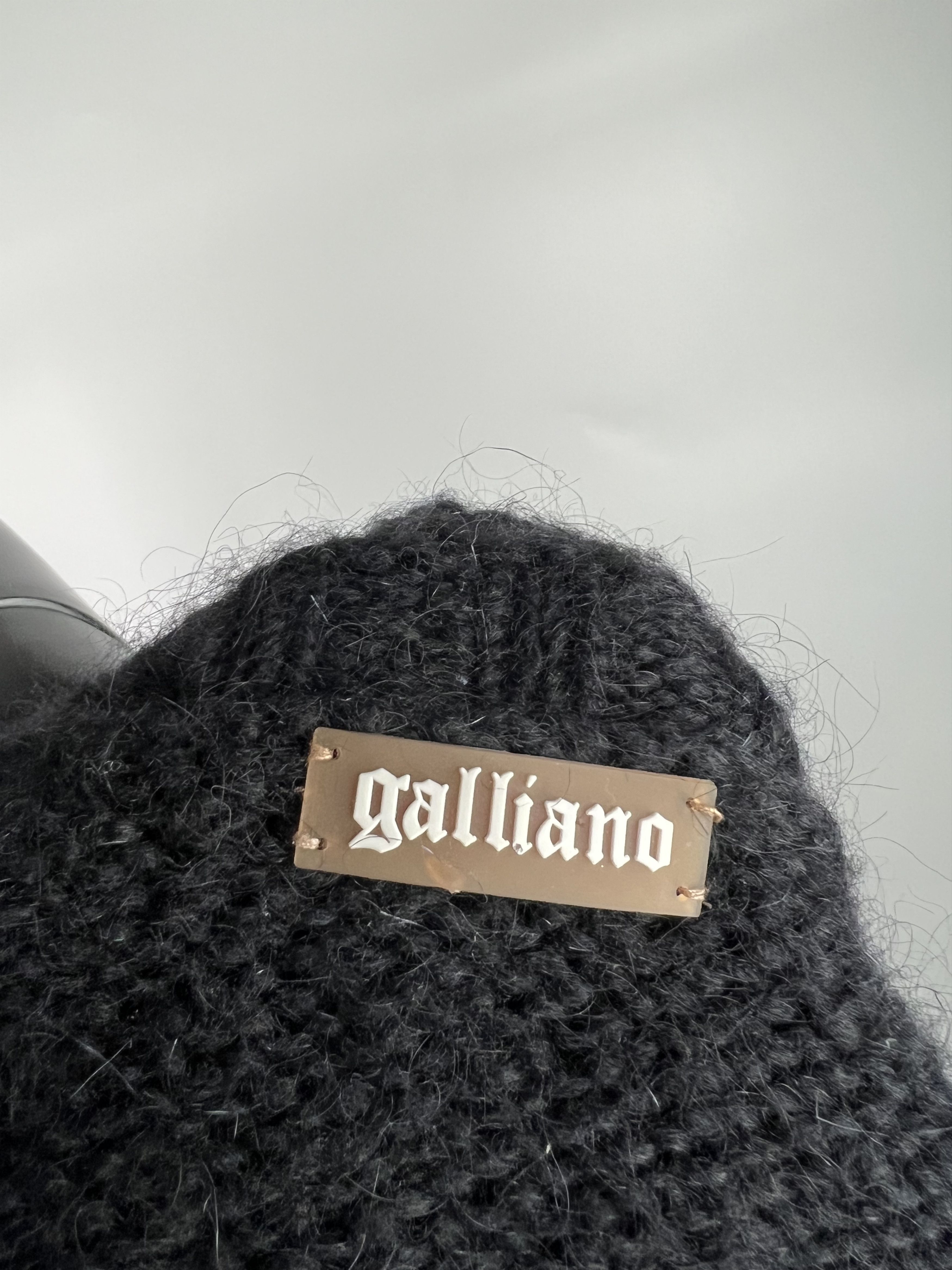 John Galliano John Galliano Black Mohair Cropped Cardigan Size L / US 10 / IT 46 - 7 Thumbnail
