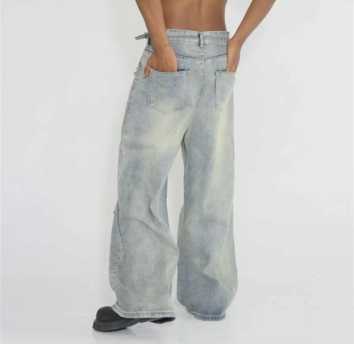 Japanese Brand × Jean High Street Floor Pants Piercing Jeans Size US 30 / EU 46 - 5 Thumbnail