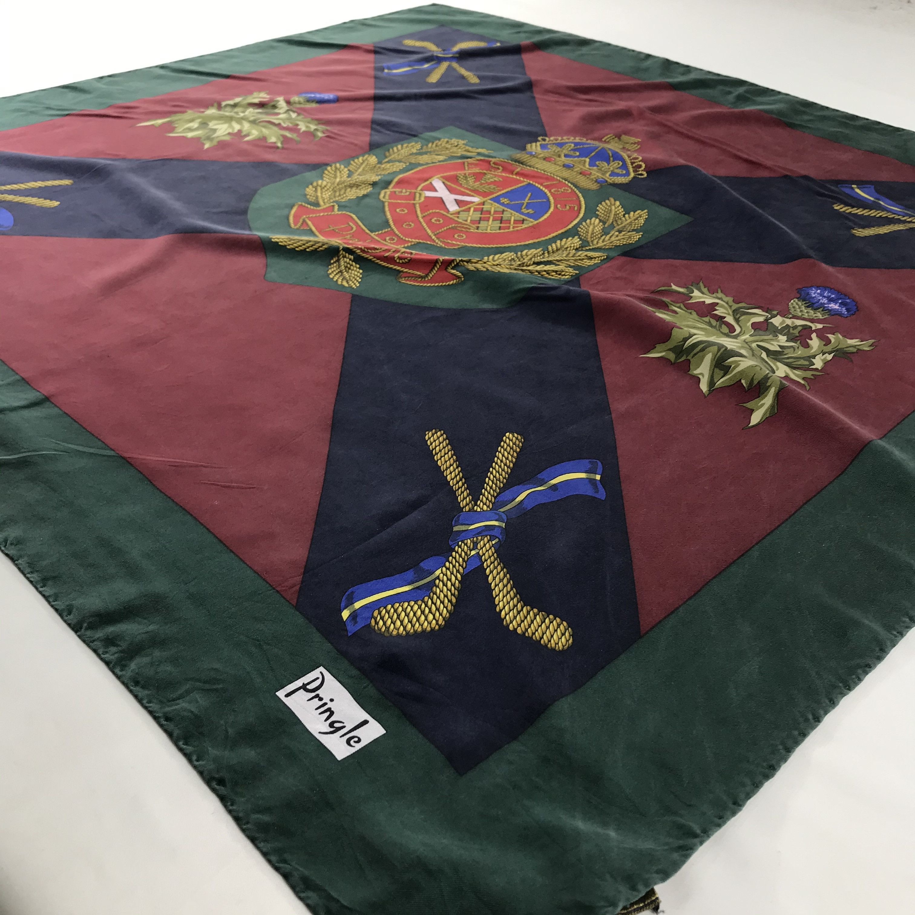 Pringle Of Scotland Vintage Pringle Silk Scarf Size ONE SIZE - 3 Thumbnail