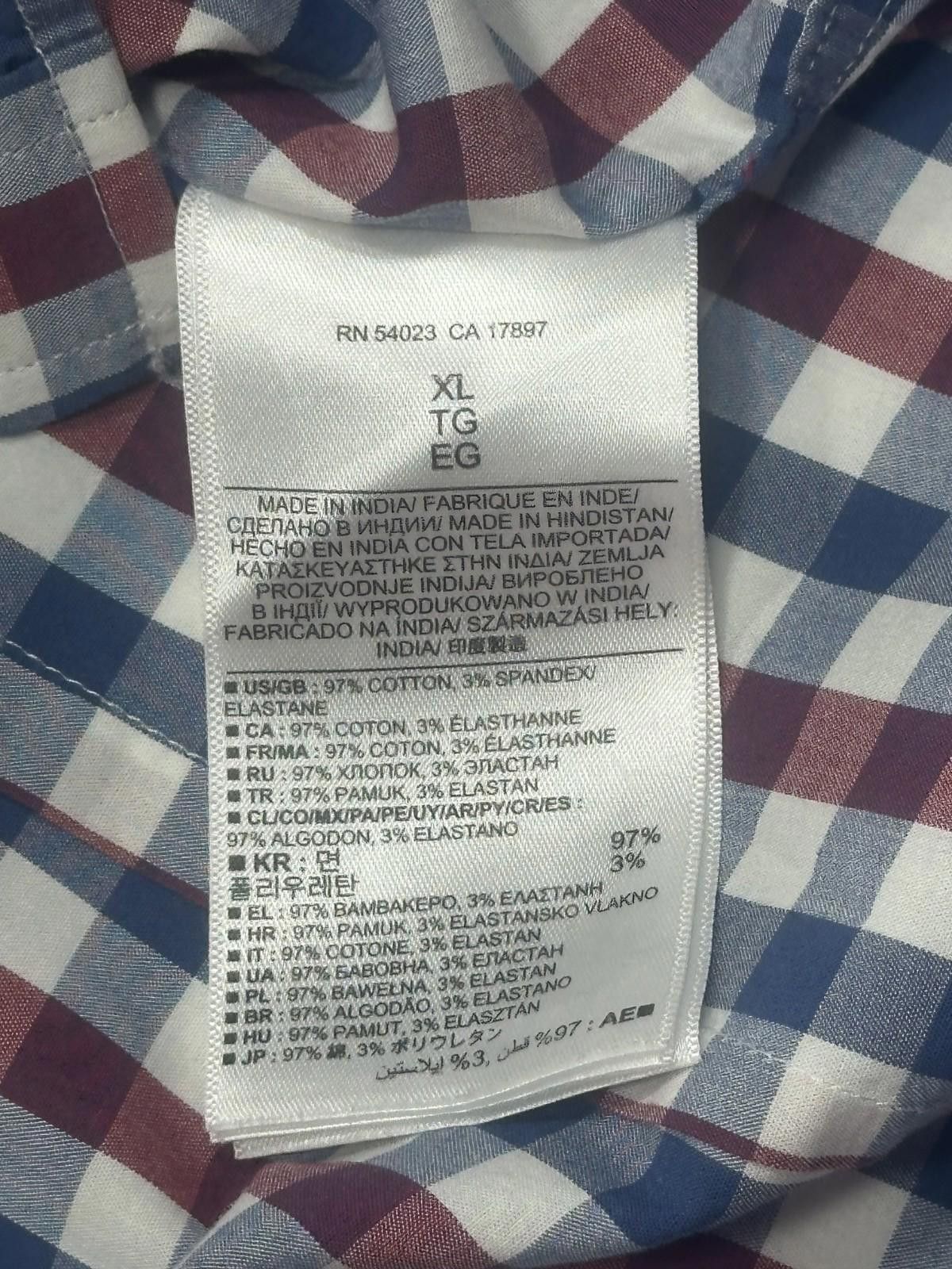 Banana Republic Banana Republic Cotton/Spandex Button Up Multicolor Mens XL Size US XL / EU 56 / 4 - 6 Thumbnail