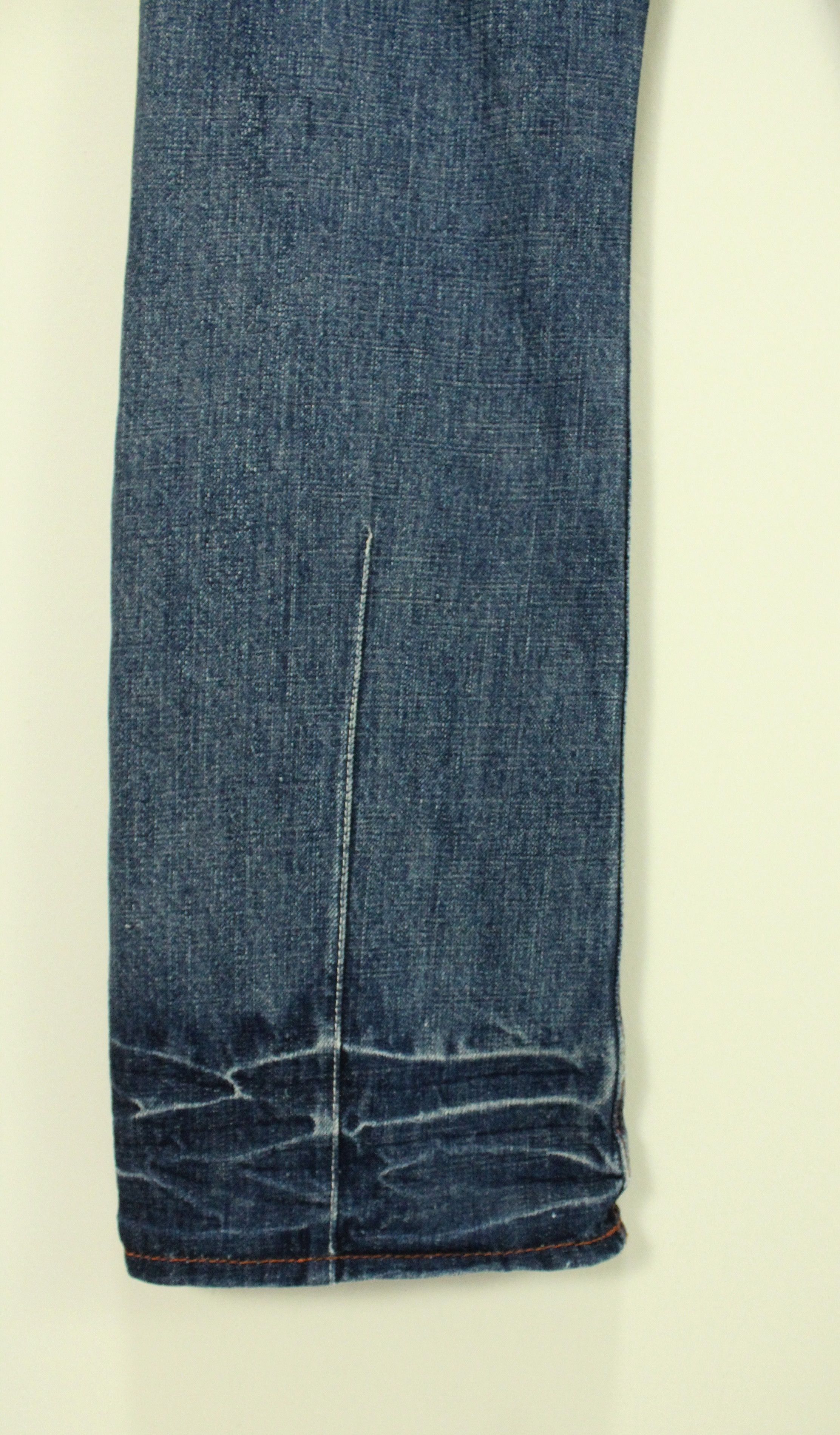 Japanese Brand Selvedge Distressed Style GENOESE Denim Size US 32 / EU 48 - 15 Thumbnail