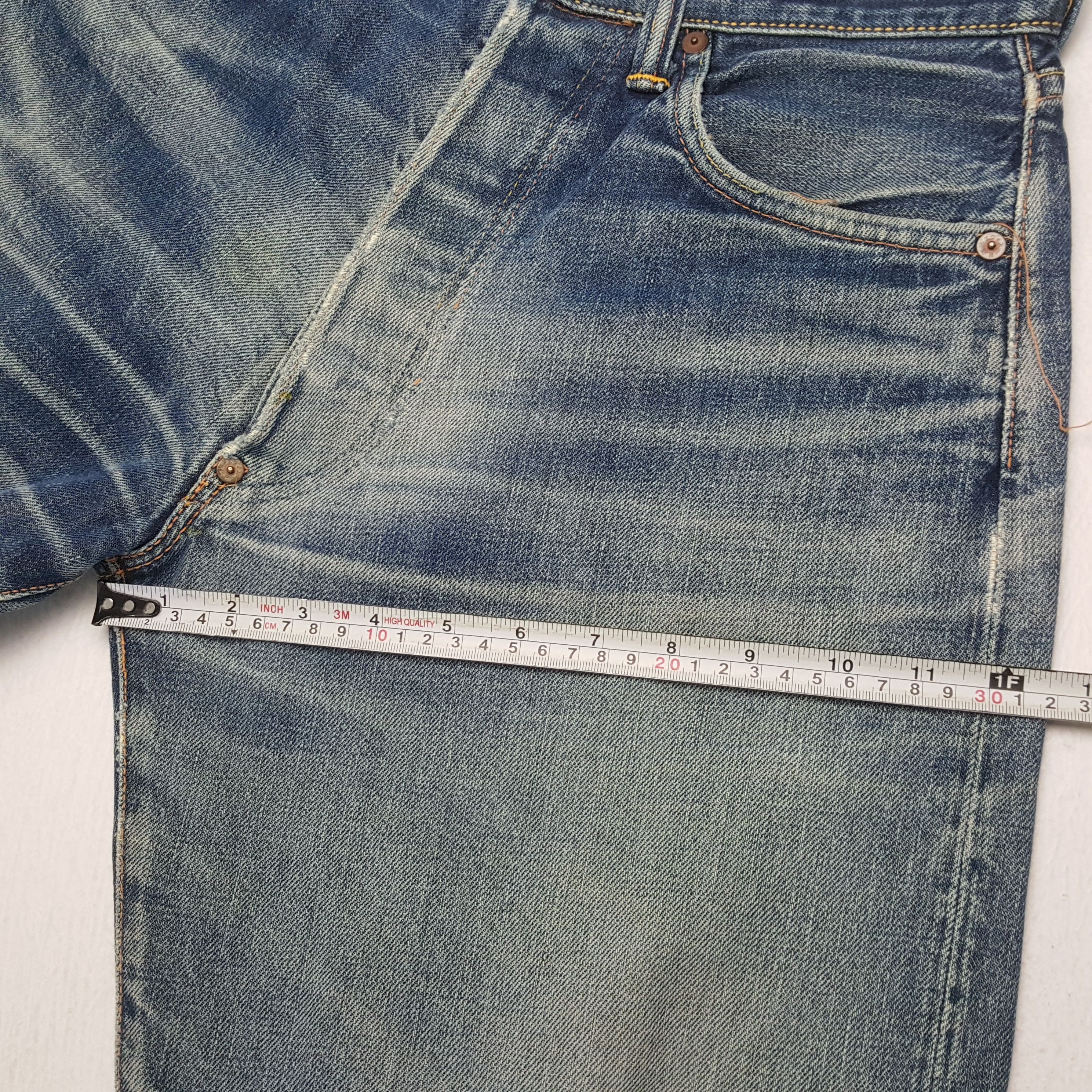 Evisu EVISU Japanese Streetwear Custom Daicock Distressed Jeans Size US 27 - 9 Thumbnail