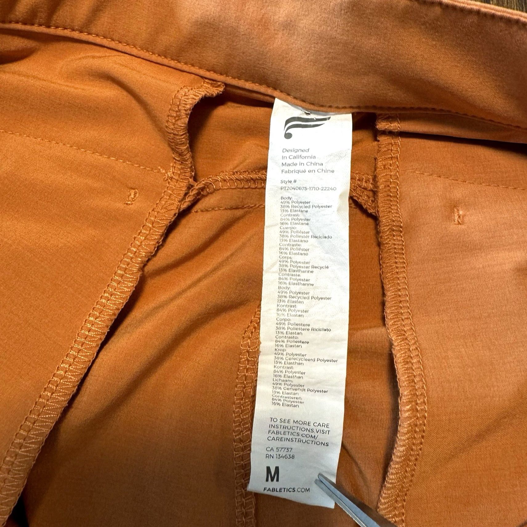 Fabletics Fabletics Pants Mens Medium 32x29 Classic Fit Orange Performance Golf Athleisure Modern Mens Size US 31 - 6 Thumbnail
