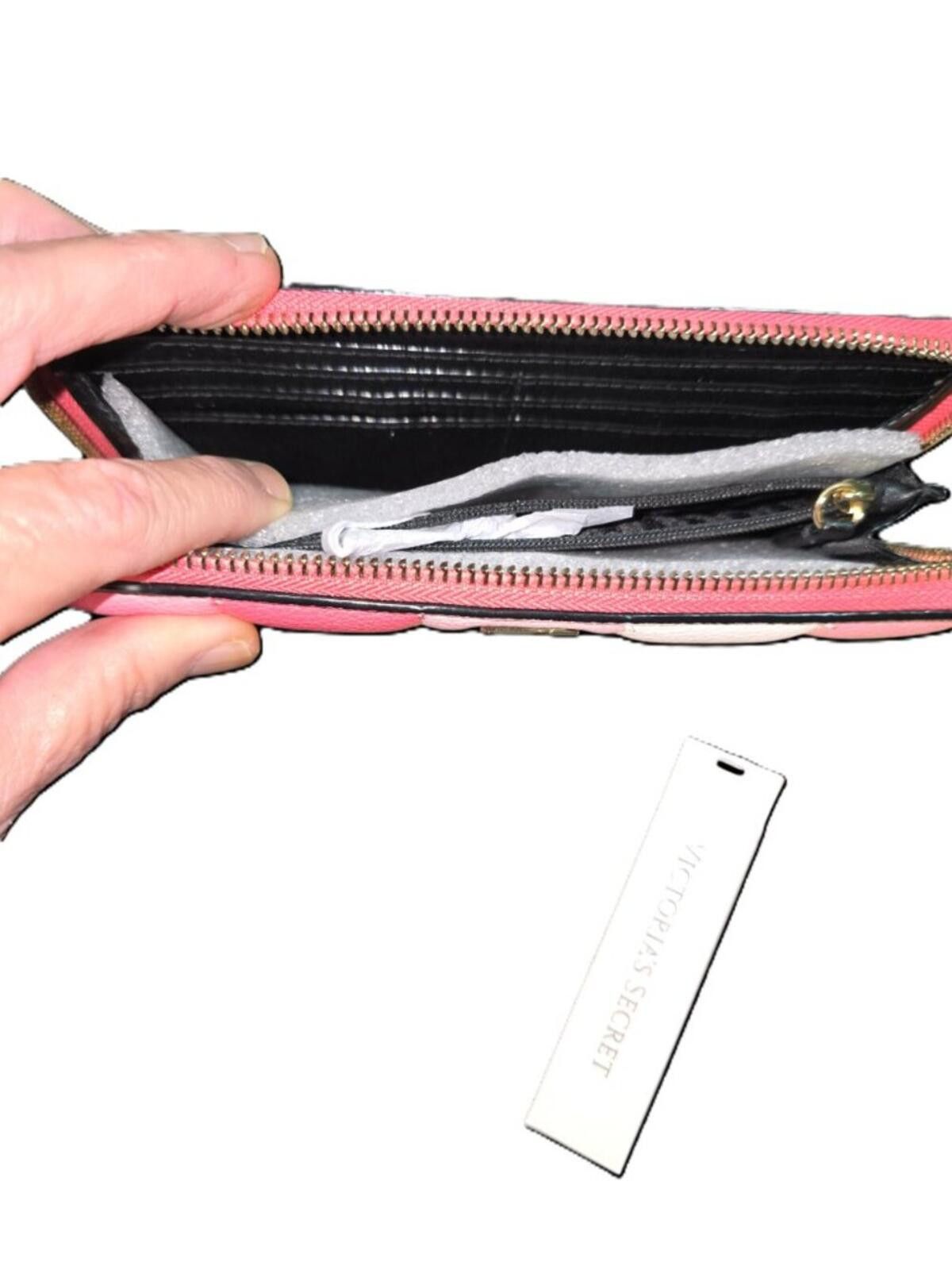 Other Victoria Secret Pink & White Striped Zip Around Wallet Size ONE SIZE - 9 Thumbnail