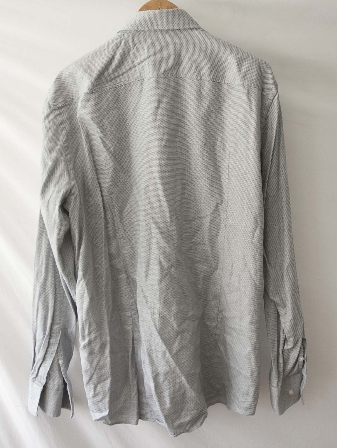 Hugo Boss Hugo Boss Shirt Slim Fit Size 17/ 43 Pale Gray Size US L / EU 52-54 / 3 - 7 Thumbnail