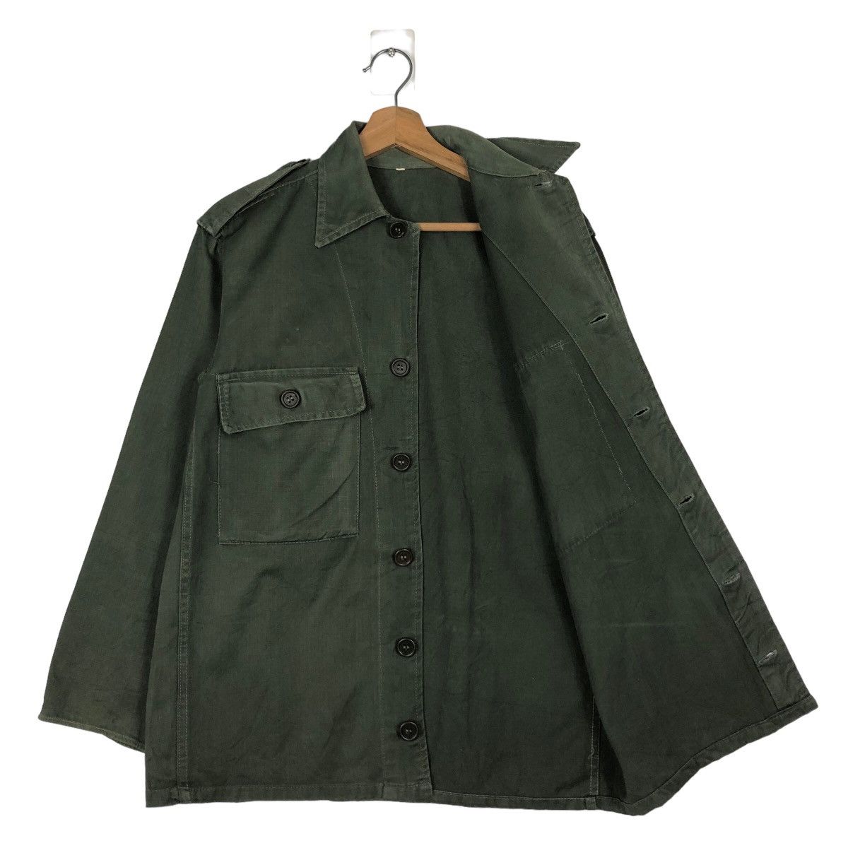 Vintage 🔥Vintage 40s Shirt Jacket Multi Pocket Military World War 2 Size US M / EU 48-50 / 2 - 11 Thumbnail
