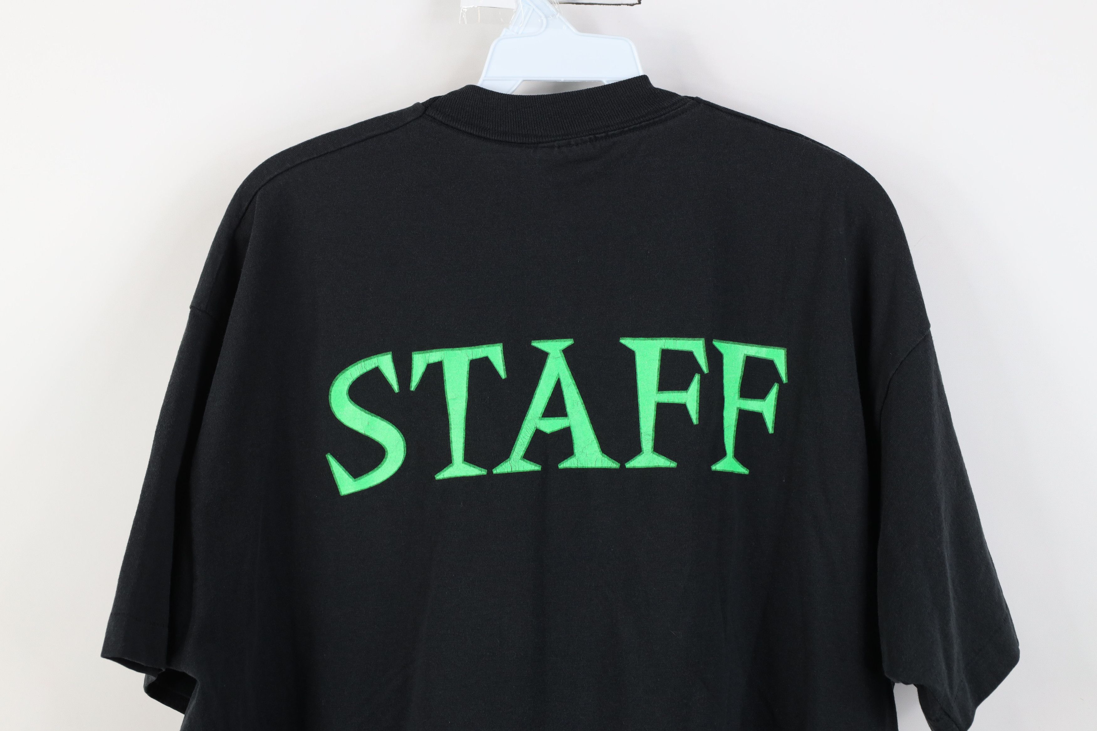 Vintage Vintage 90s Plaza Lanes Bowling Alley Staff T-Shirt Black Size US XL / EU 56 / 4 - 12 Thumbnail