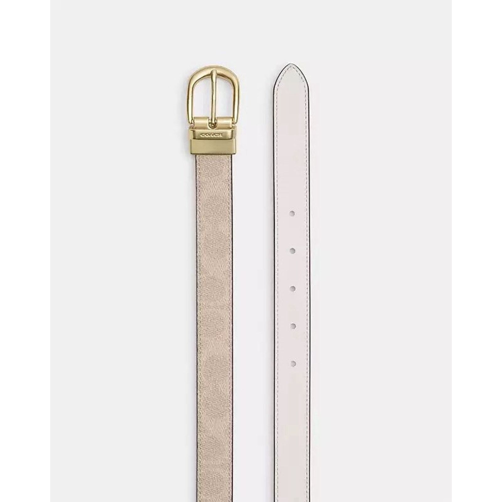 Coach NWT Coach Cut To Size Reversible Belt 25Mm Sand/Chalk CX057 Size ONE SIZE - 7 Thumbnail