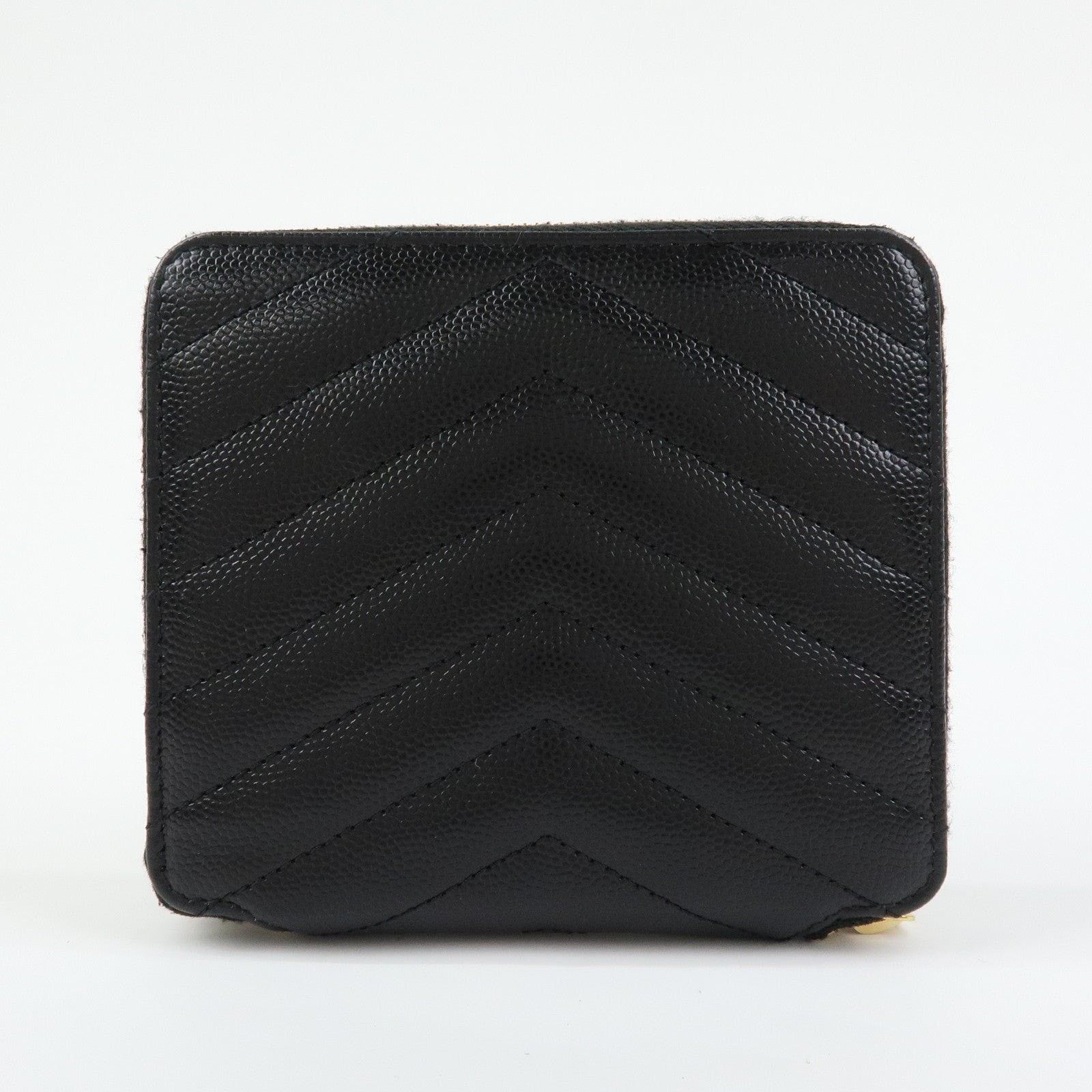 Saint Laurent Paris Saint Laurent Monogram Compact Wallet Calfskin Black Size ONE SIZE - 2 Thumbnail