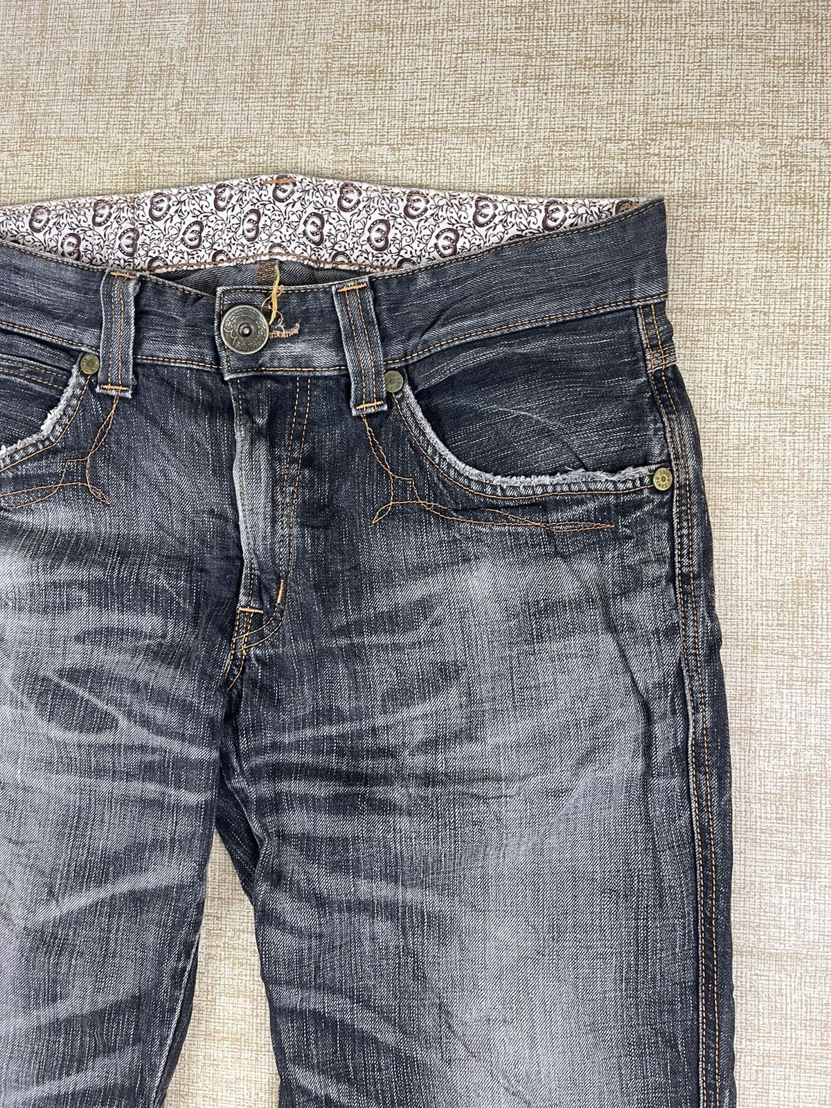 Edwin × If Six Was Nine × Vintage VINTAGE EDWIN 503 Flared Blue Trip Denim Pants Size US 32 / EU 48 - 7 Thumbnail