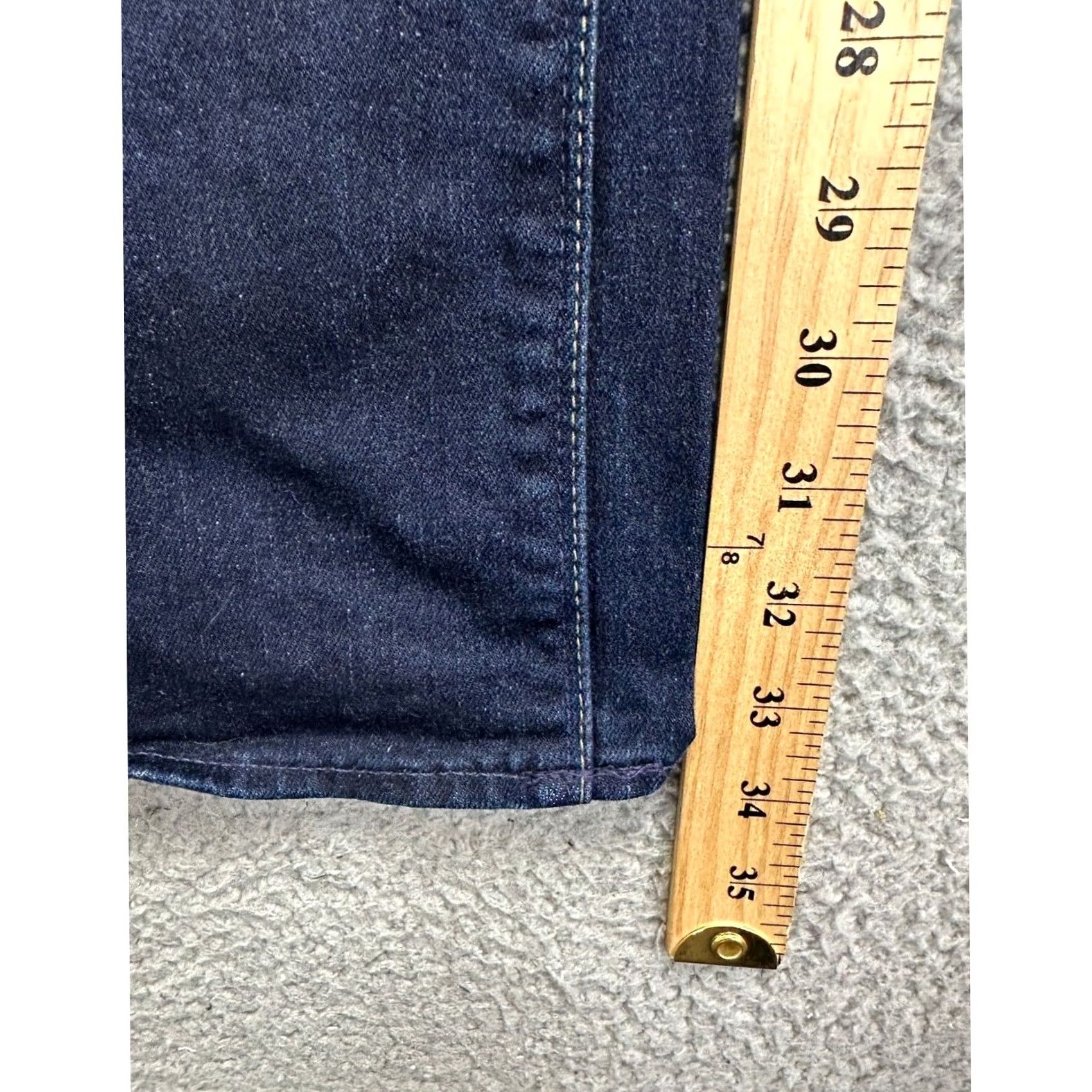 Madewell Madewell Jeans Men 31X34 Blue Dark Wash Straight Rail Stretch Denim Pants Pocket Jeans (Non-Vintage) Mens 31X34 Size US 31 - 6 Thumbnail