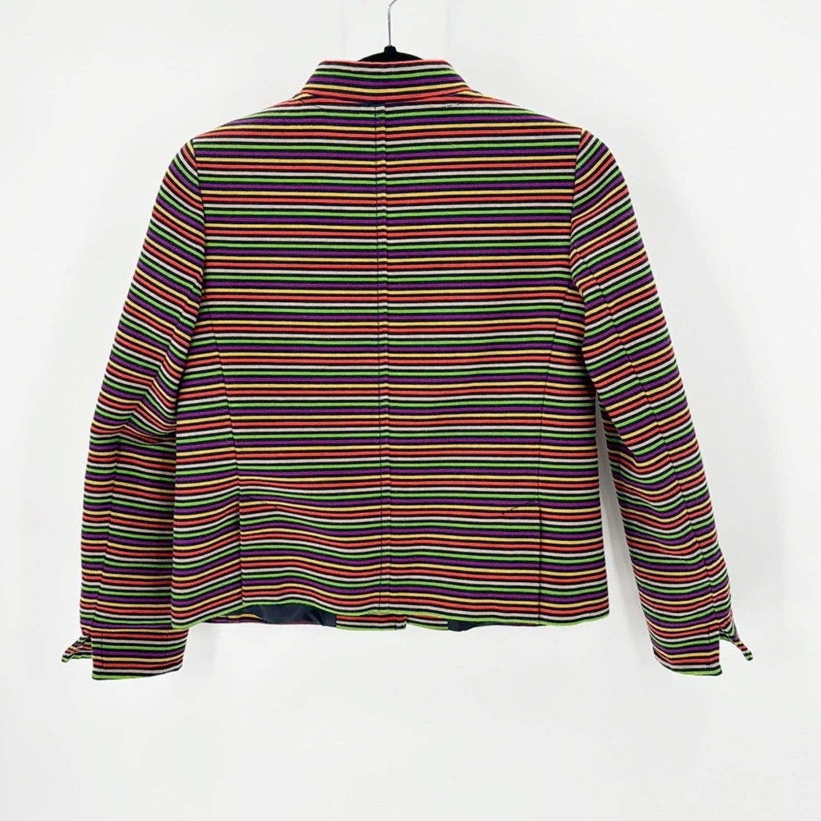 Other Talbots Cotton Blend Striped Blazer Multicolor Lined sz 4P Size S / US 4 / IT 40 - 10 Thumbnail