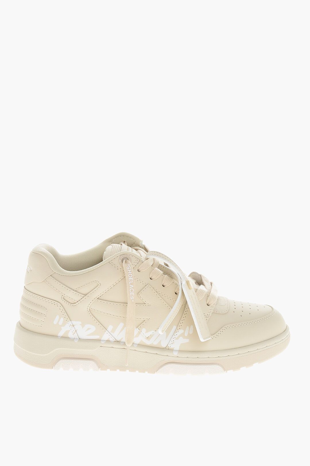 og1mm1125 Leather Low-Top Sneakers in Beige