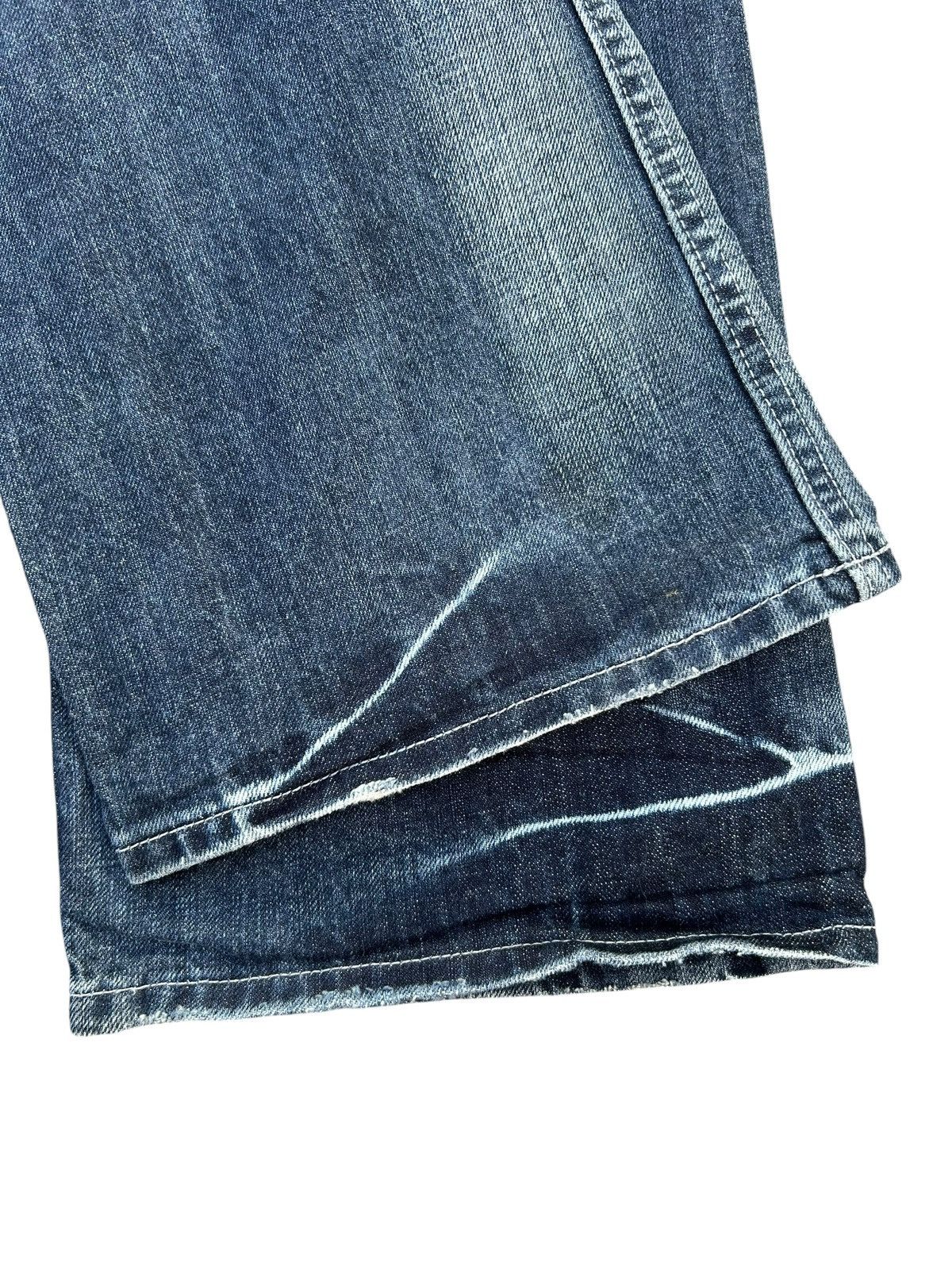 Kapital FLARE JAPANESE PUNK SORRIDERE DISTRESSED DENIM JEANS Size US 33 - 11 Thumbnail