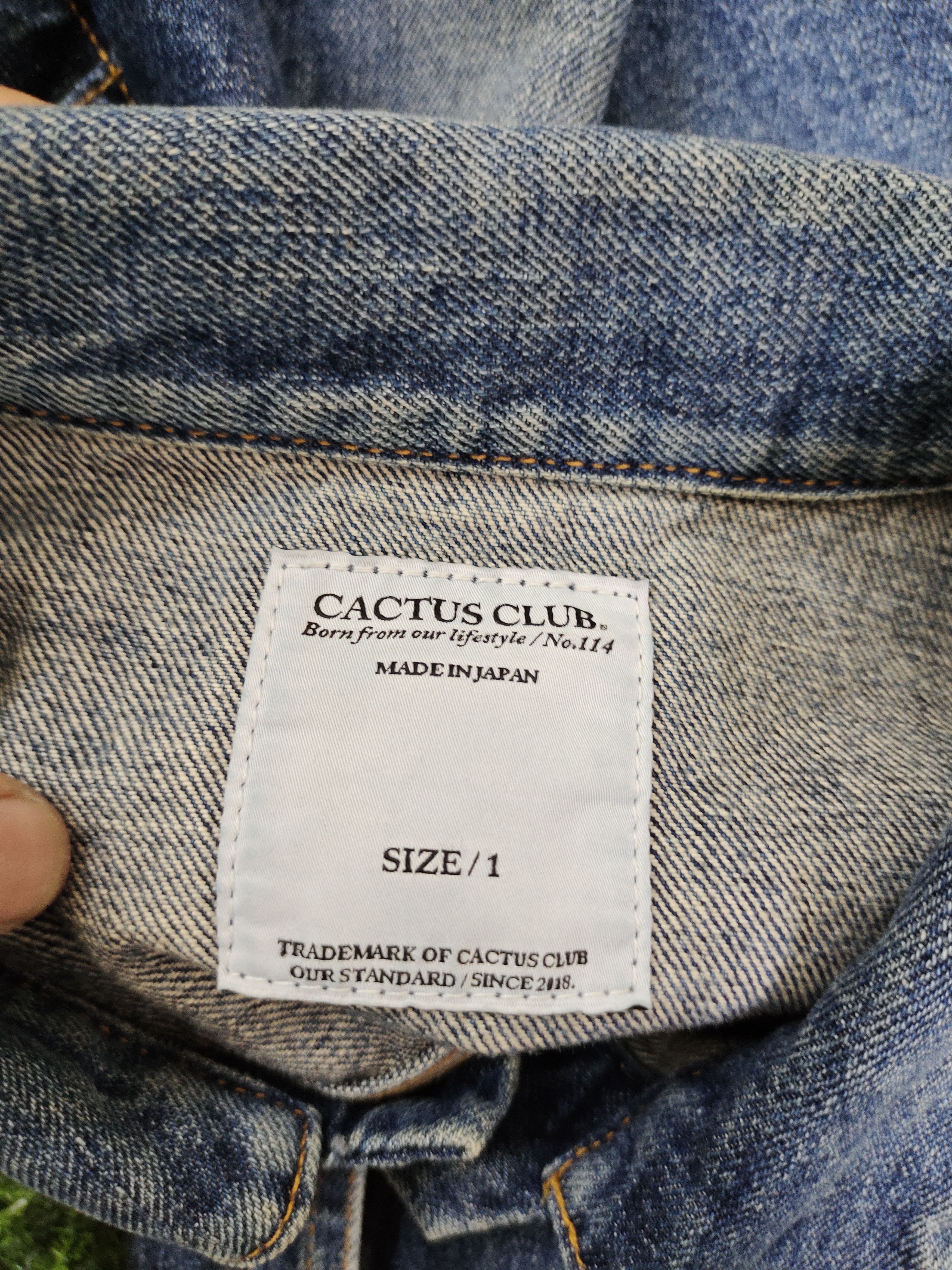 Japanese Brand Japanese Brand Cactus Club Type Two Denim Jackets Size US S / EU 44-46 / 1 - 13 Thumbnail