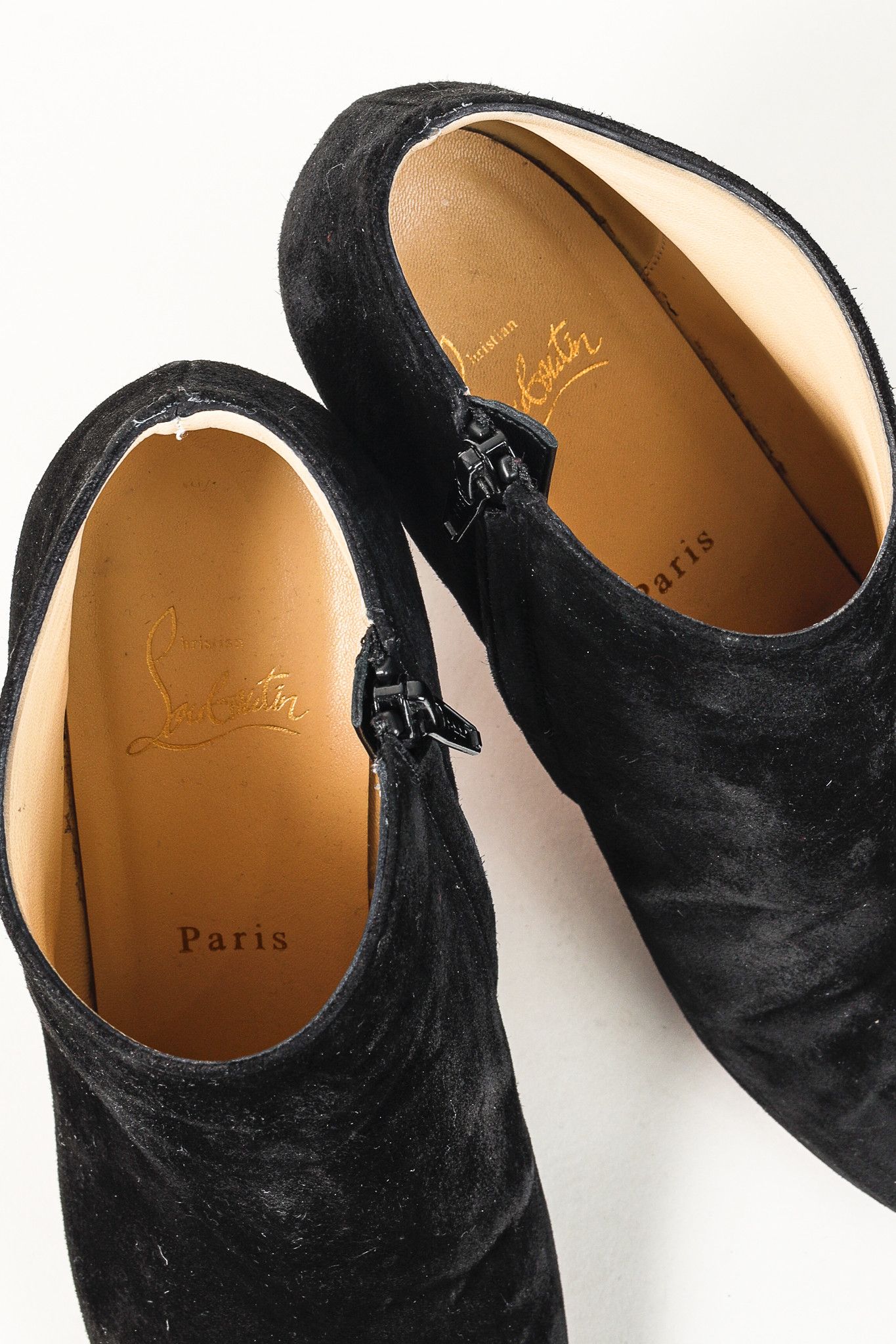 Christian Louboutin Christian Louboutin Belle 85 Veau Velours Ankle Booties Size US 9.5 / IT 39.5 - 9 Thumbnail