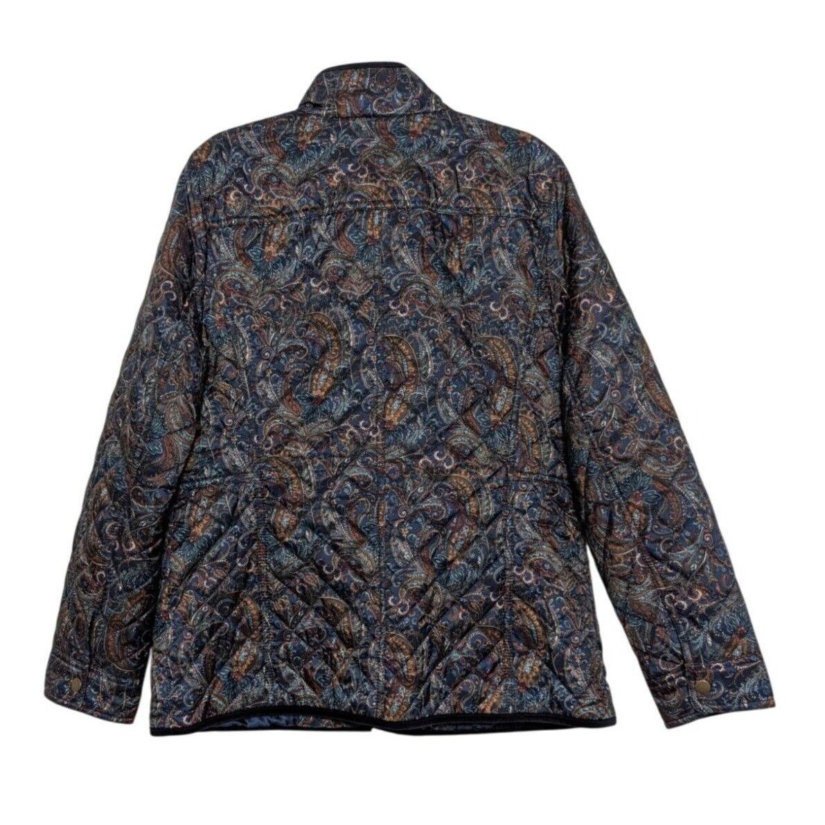 Talbots Talbots Paisley Quilted Jacket Womens Size Medium Blue Size M / US 6-8 / IT 42-44 - 8 Thumbnail