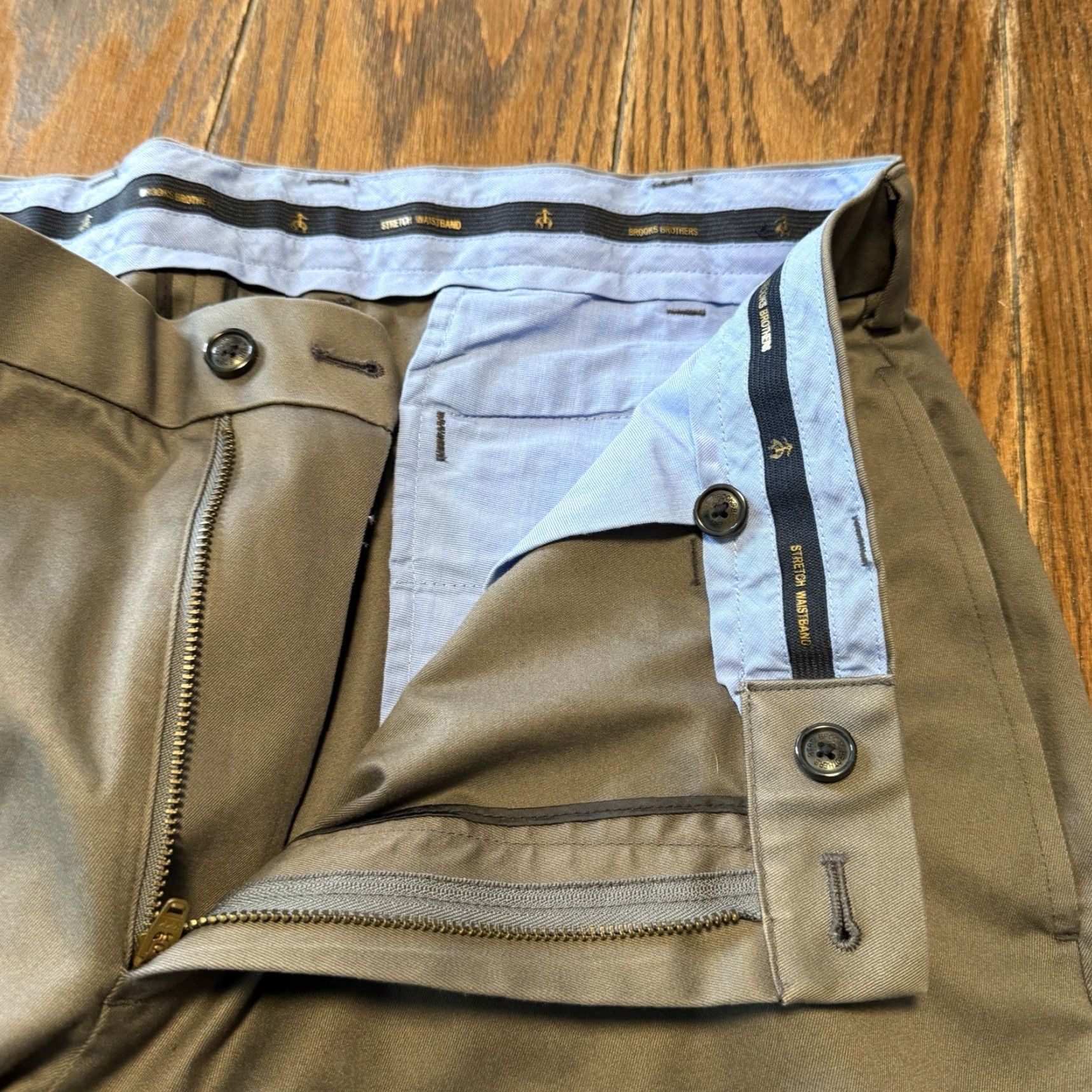 Brooks Brothers Brooks Brothers Pants Men’s 38x30 Gray Lightweight Advantage Chino Trousers Size US 38 / EU 54 - 4 Thumbnail