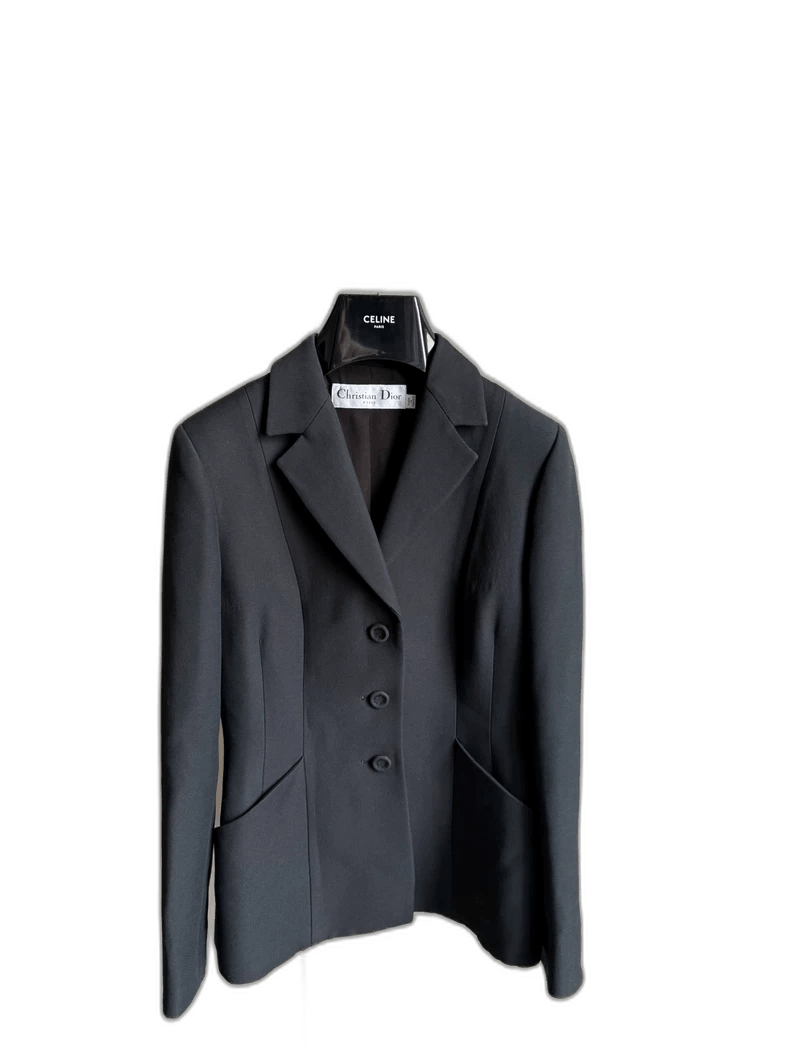 Dior Dior Black Jacket Suit Coat Outerwear Size M / US 6-8 / IT 42-44 - 1 Thumbnail