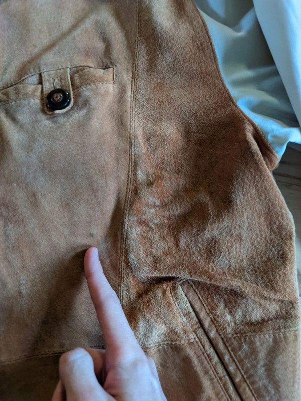 Vintage Albackens Light Brown Nubuck Leather Jacket Size US XL / EU 56 / 4 - 4 Thumbnail