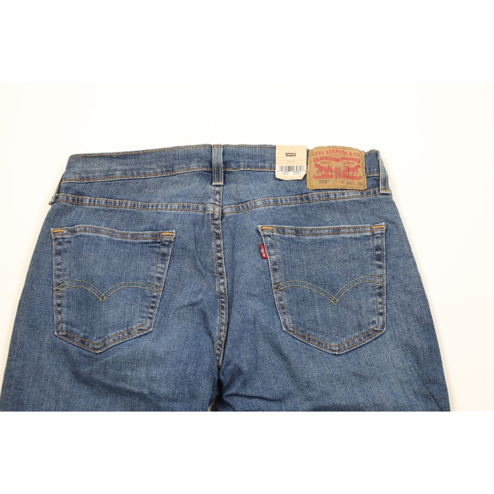 Levi's New Levis 559 Stretch Relaxed Straight Leg Denim Jeans Size US 33 - 10 Thumbnail