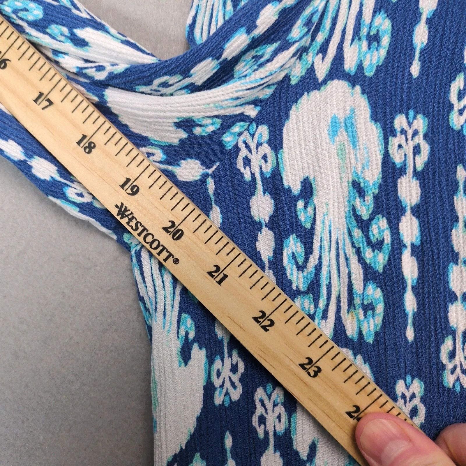 Lilly Pulitzer Lilly Pulitzer Elsa Romper Women's M Long Sleeve Indigo Size 30" / US 8 / IT 44 - 5 Thumbnail