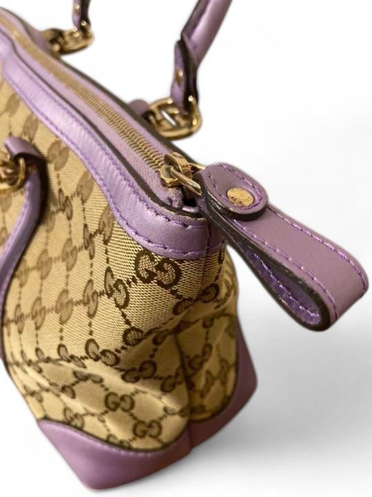 Gucci Gucci - Glancery Heart Abbey Handbag Purple Pink Size ONE SIZE - 3 Thumbnail