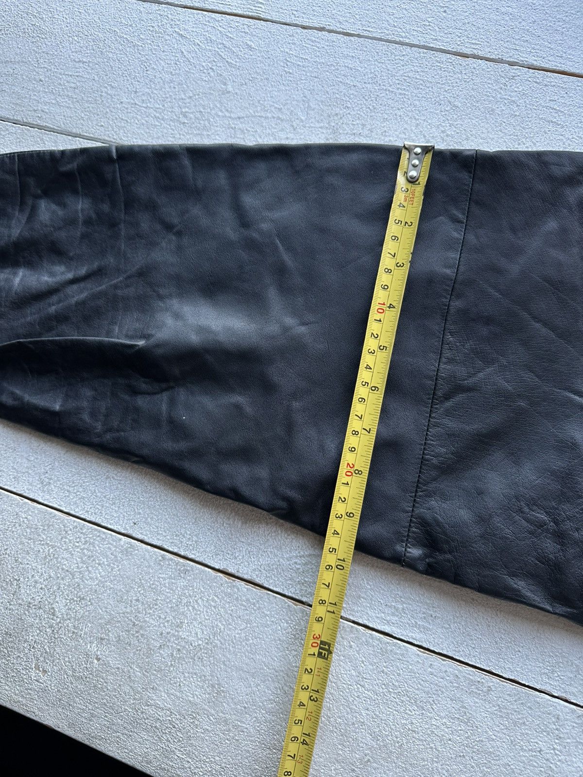 Leather 🚨Vintage leather pants motorcycles Black LUXURY Y2K Size 26" / US 2 / IT 38 - 19 Thumbnail