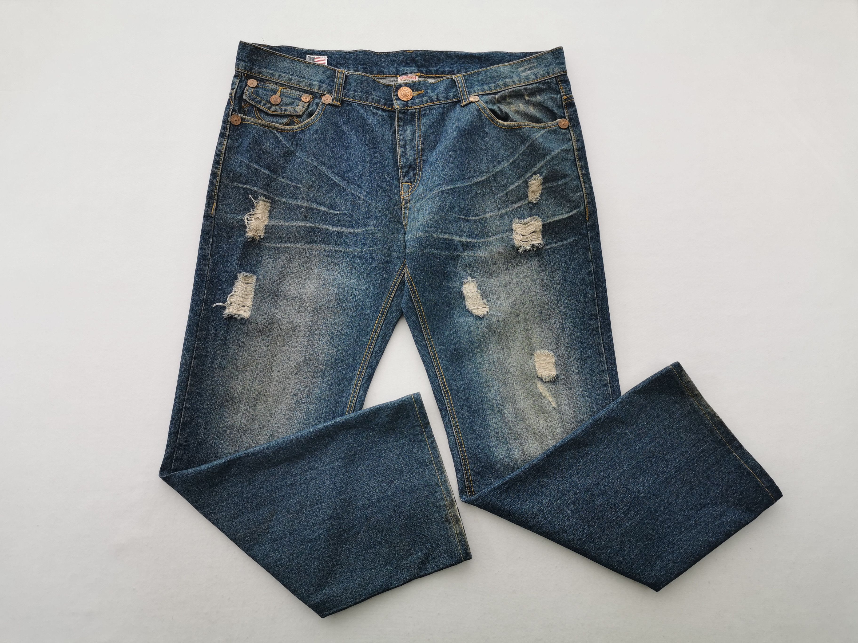 True Religion Vintage 90s True Religion Denim Jeans Made In USA Size 42 Size US 42 / EU 58 - 4 Thumbnail