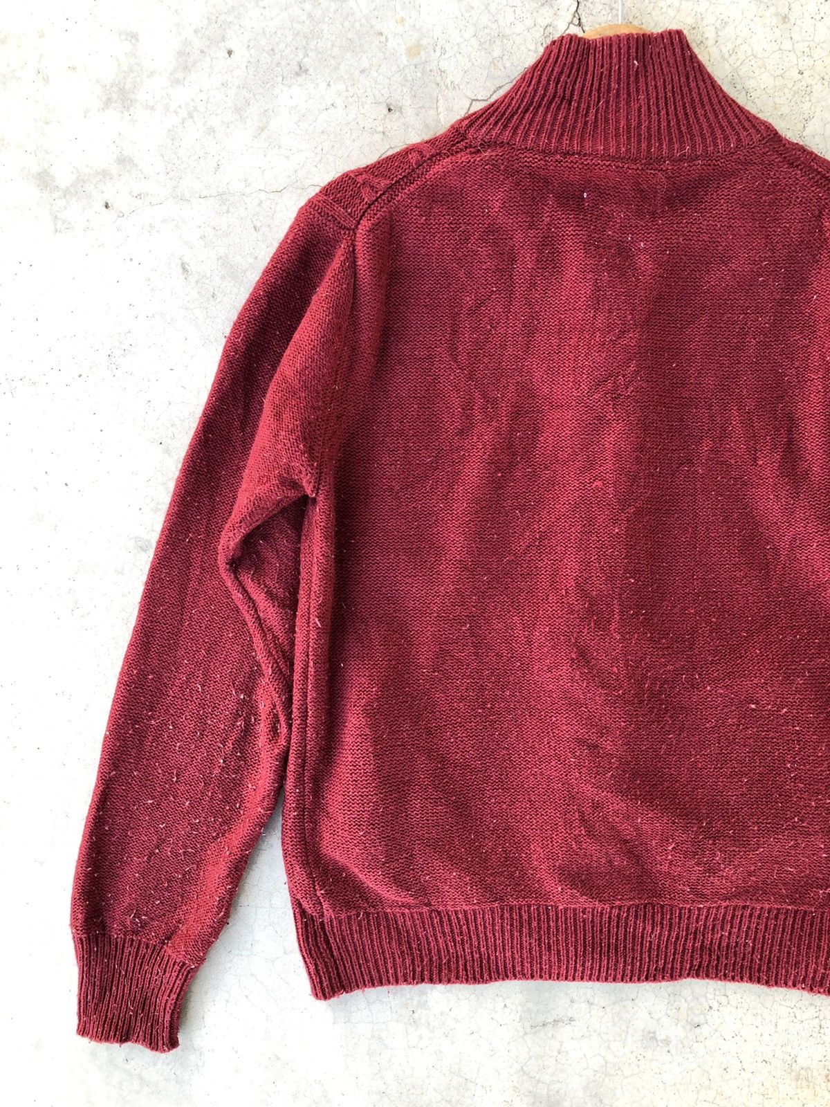 Aran Isles Knitwear Vintage Maron Cardigan Knitting Jumper With Pocket Size US S / EU 44-46 / 1 - 9 Thumbnail