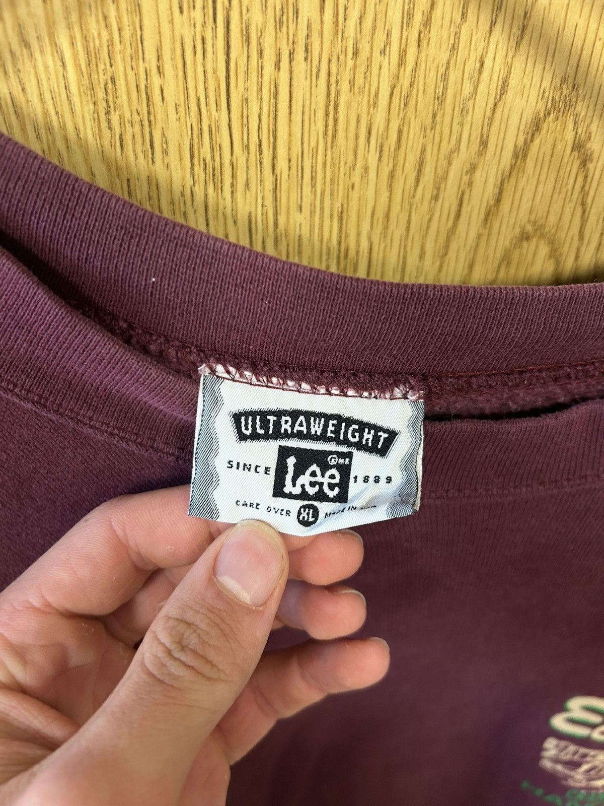 Lee × Vintage Vintage Lee ultra weight 90s 100% cotton crewneck sweatshirt Size US XL / EU 56 / 4 - 3 Thumbnail