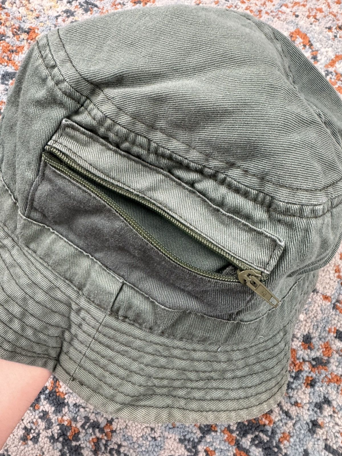 Vintage Vintage 90s Archival army cargo pocket bucket hat avantgarde Size ONE SIZE - 6 Thumbnail
