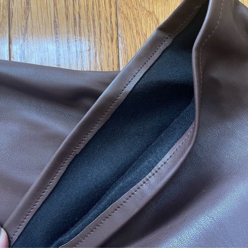 Other Miss Selfridge Faux Leather wide leg pants high waisted 12P Size 34" / US 12 / IT 48 - 6 Thumbnail