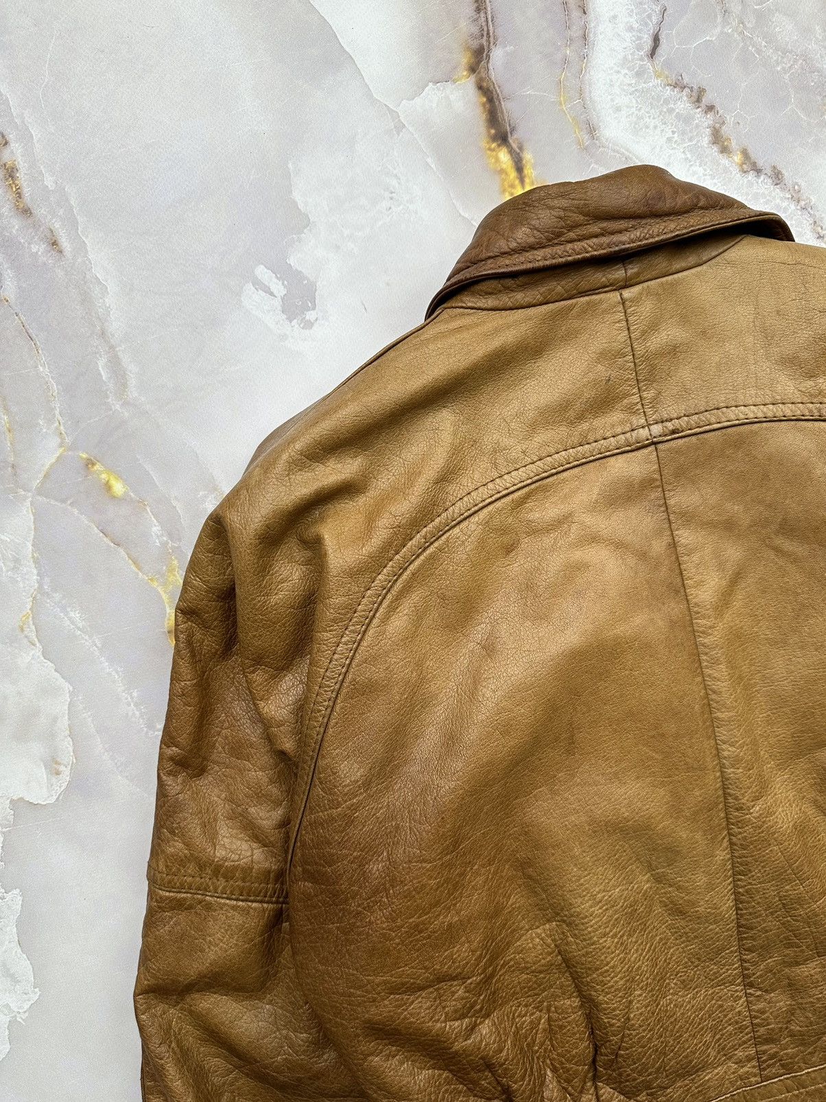 Japanese Brand Vintage Cropped Leather Jacket Size S / US 4 / IT 40 - 11 Thumbnail