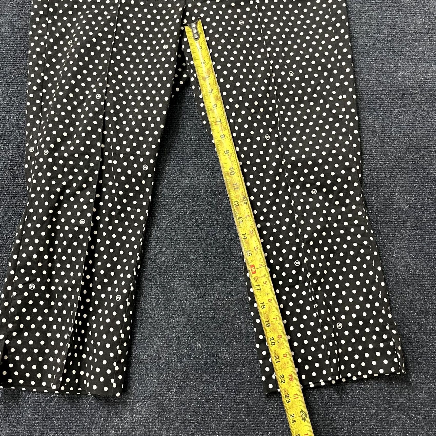 Michael Kors VINTAGE? No. Michael Kors Pants Womens 14 Black Cropped Straight Leg Ankle Polka Dot Size 36" / US 14 / IT 50 - 7 Thumbnail
