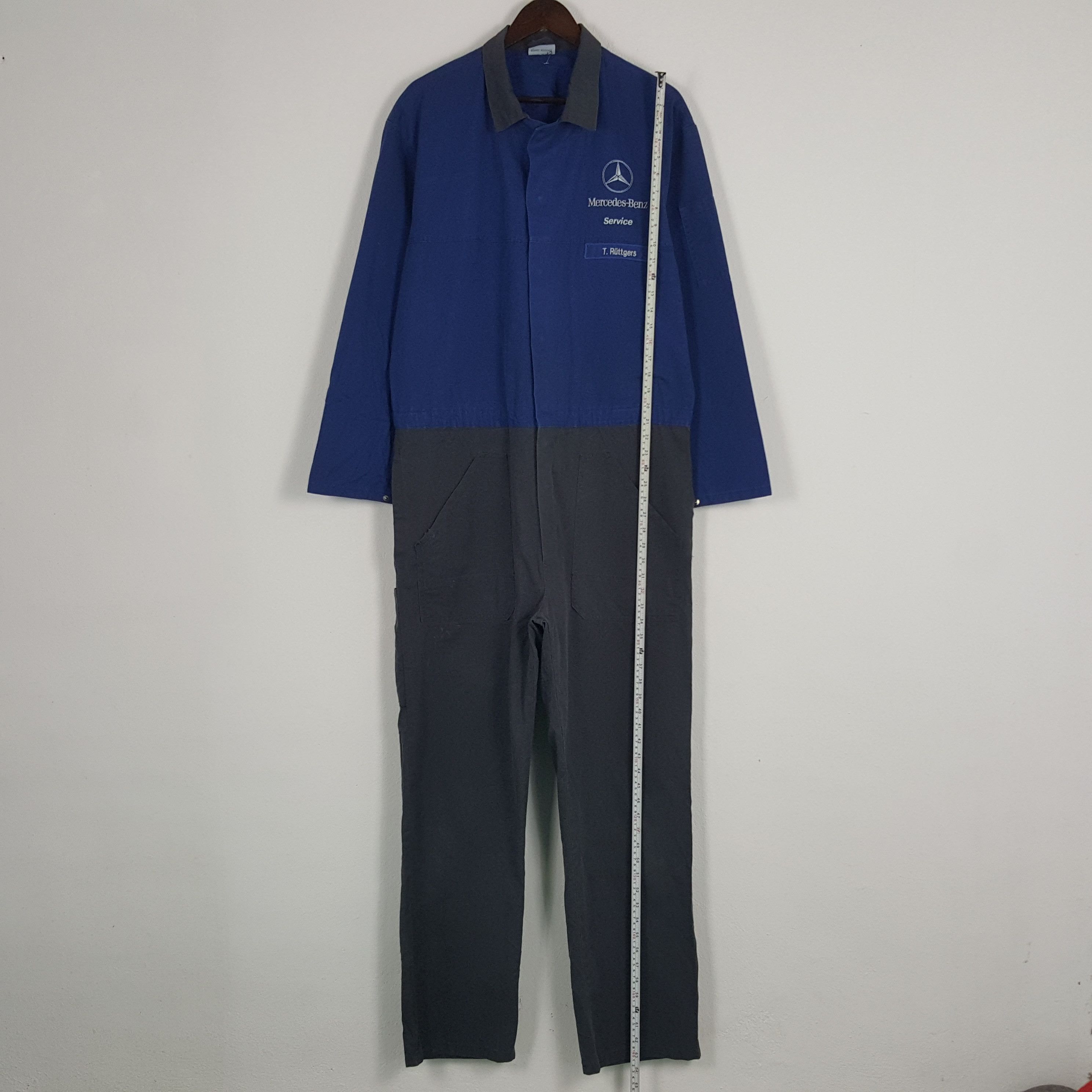 Mercedes-Benz × Vintage Vintage Mercedes-Benz Worker Jumpsuit Coverall Jacket Size US L / EU 52-54 / 3 - 4 Thumbnail