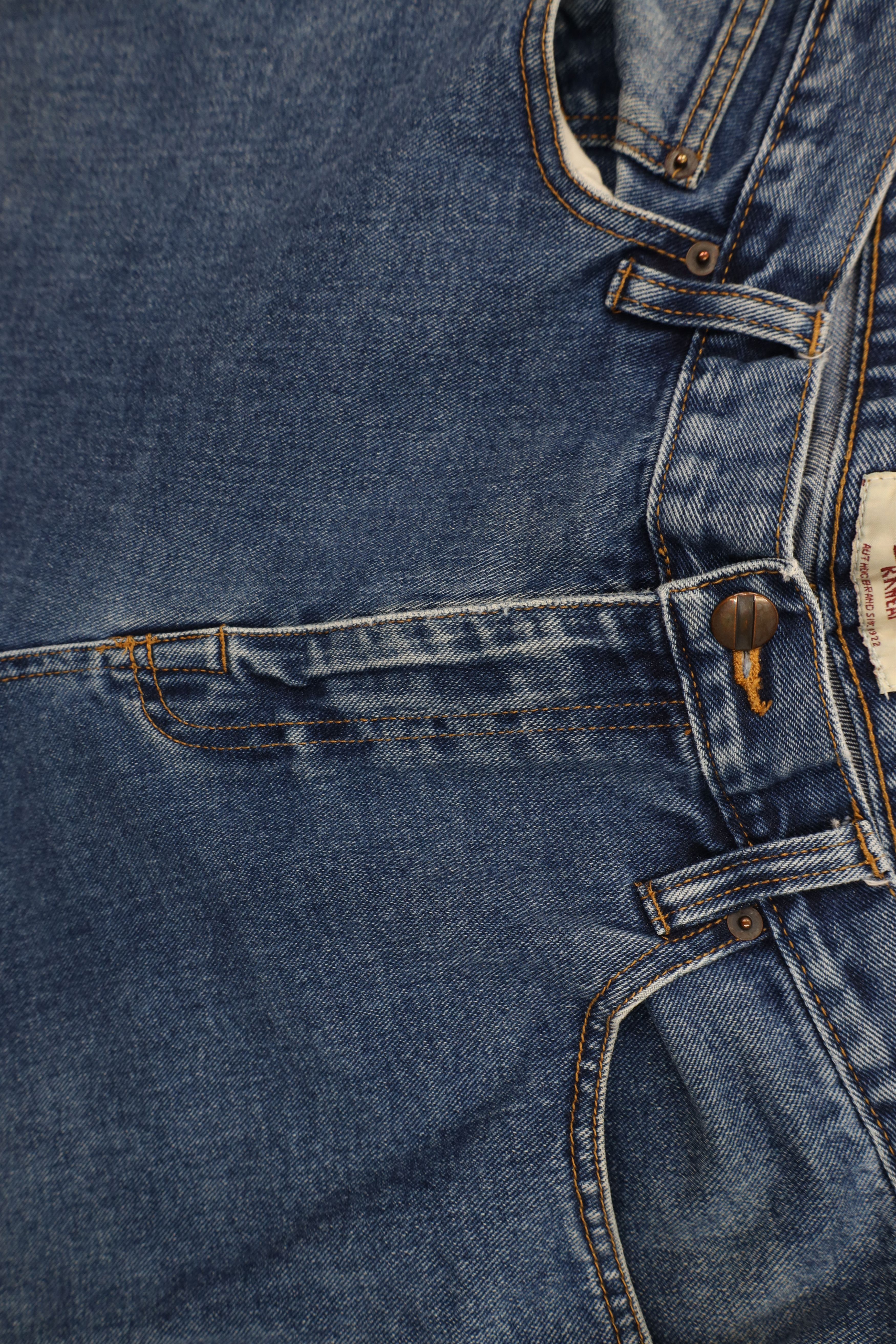 Big Mac Vintage 90s Big Mac Wide Leg Denim Jeans Blue Cotton Size US 34 / EU 50 - 6 Thumbnail