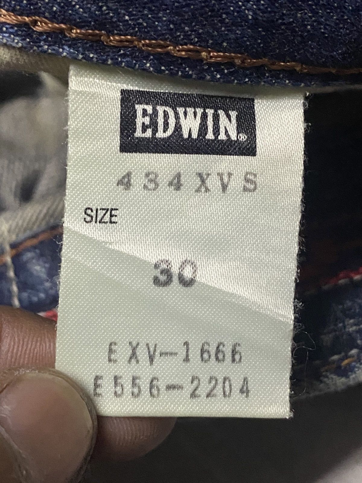 Junya Watanabe Vintage Edwin XV Mud Wash Diatressed Baggy Jeans Size US 32 / EU 48 - 19 Thumbnail