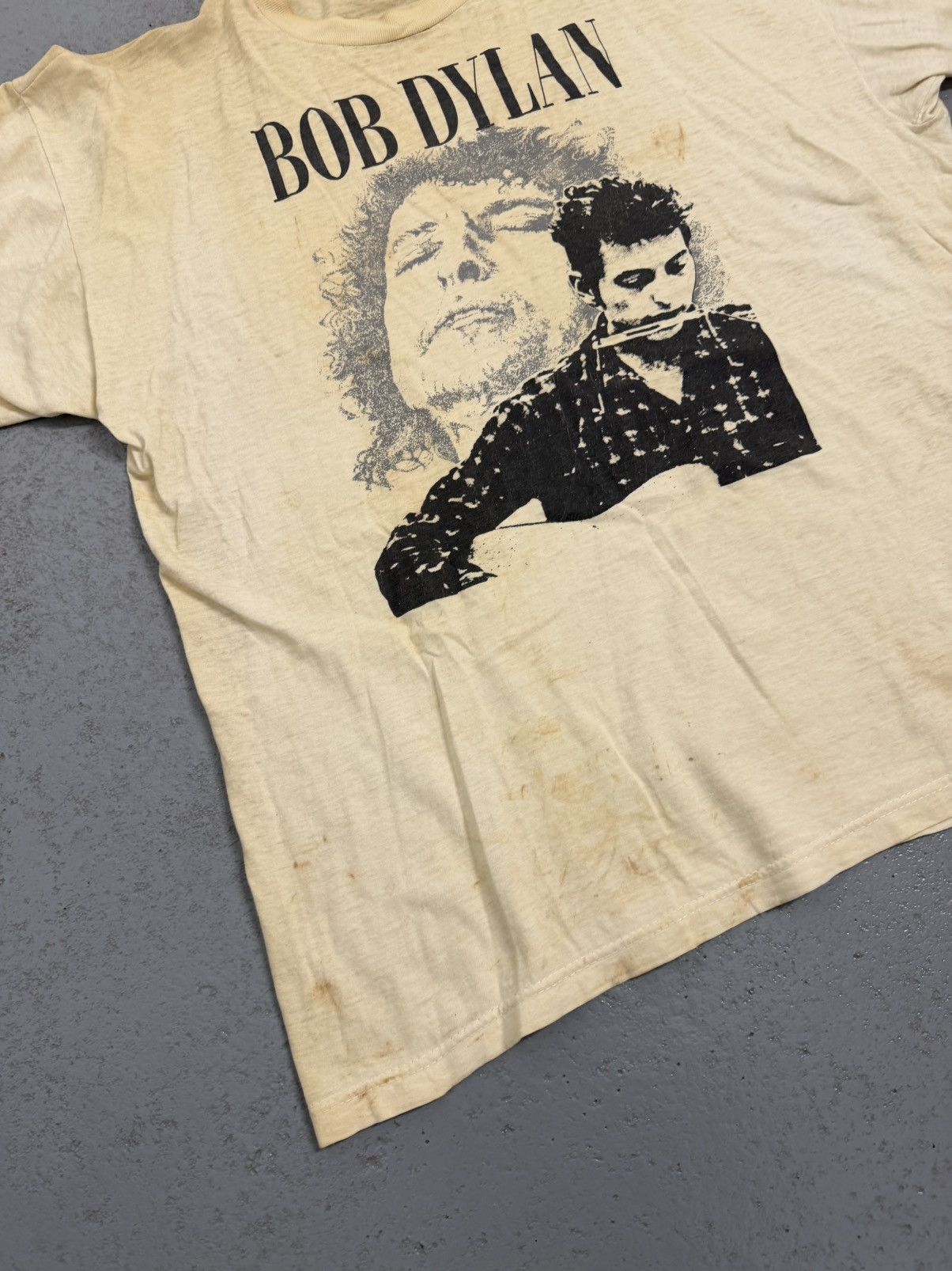 Band Tees Vintage 90s Bob Dylan Tee Size US XL / EU 56 / 4 - 4 Thumbnail