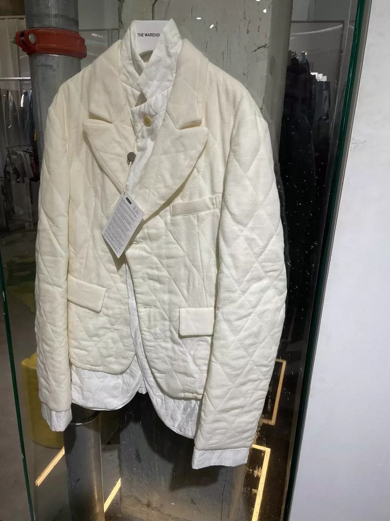 Haider Ackermann Haider Ackermann White and white striped, diamond quilting Size M / US 6-8 / IT 42-44 - 2 Thumbnail