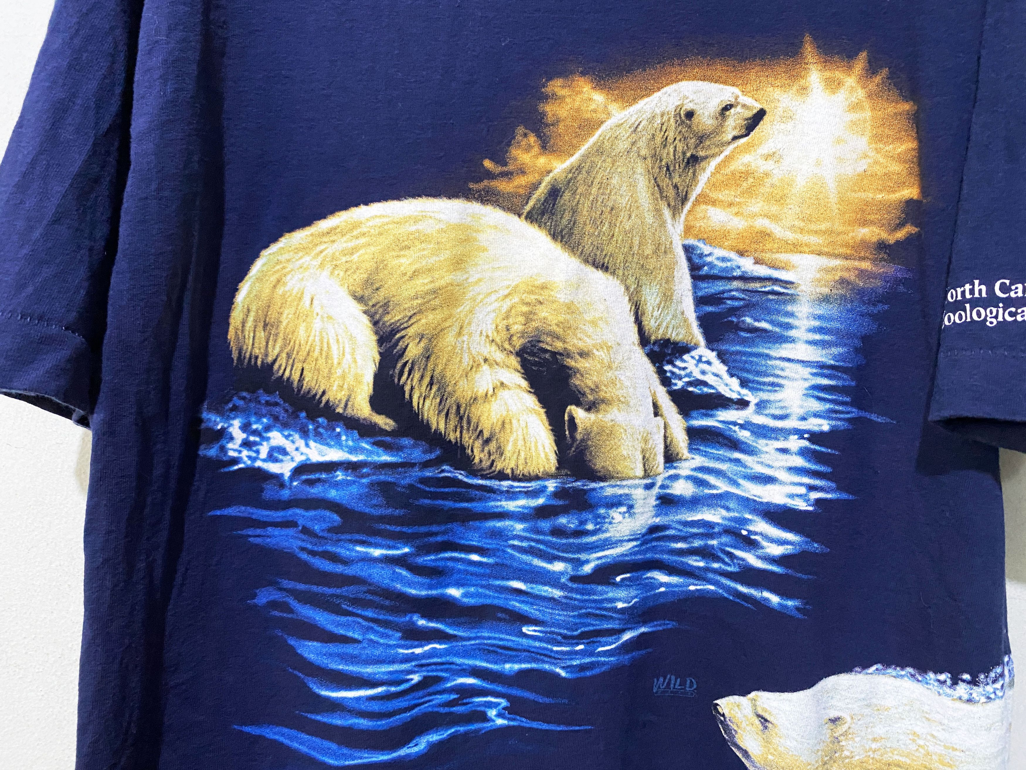 Vintage Vintage 90s Polar Bear Shirt Size US L / EU 52-54 / 3 - 2 Thumbnail