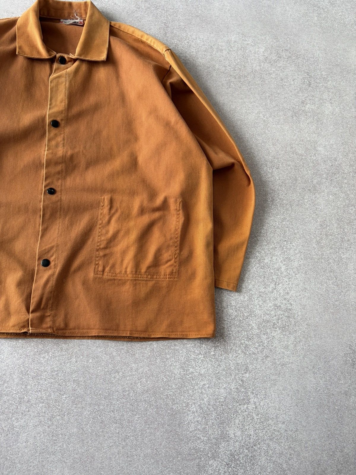Vintage VTG French Work Sun - faded Distressed Brown Jacket Size XL Size US XL / EU 56 / 4 - 5 Thumbnail