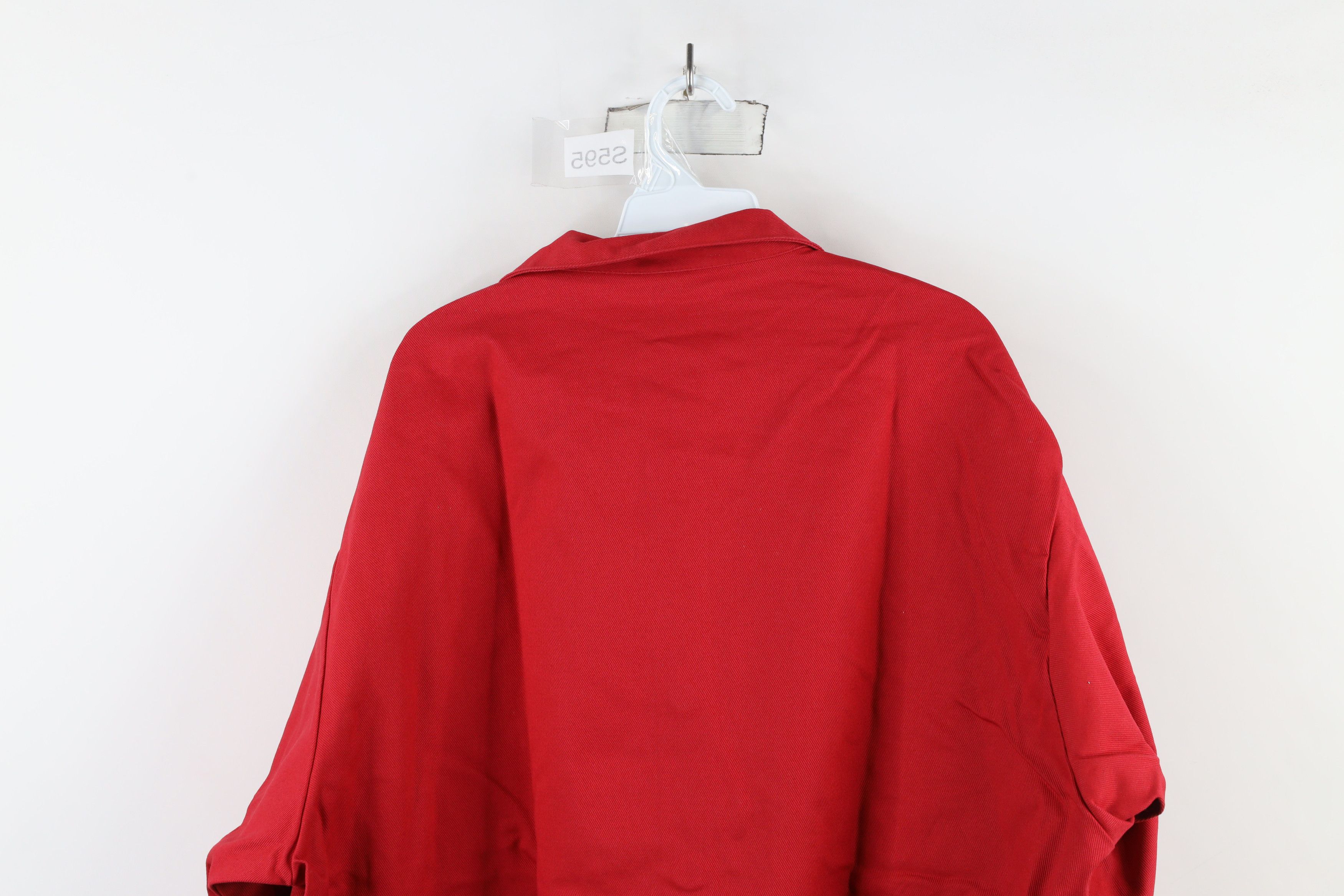 Vintage New Resistant FR 9oz Welding Workwear Mechanic Jacket Red Size US XXL / EU 58 / 5 - 15 Thumbnail