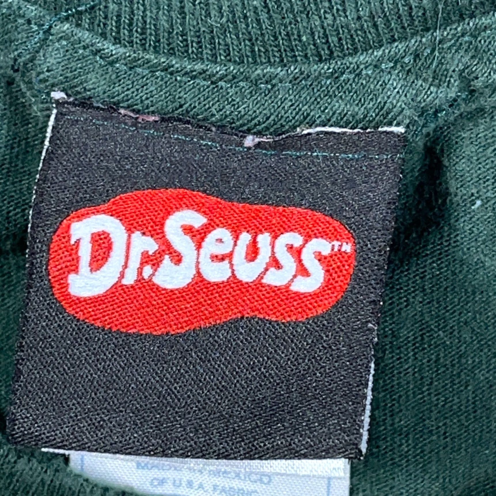 Spell VINTAGE Dr. Seuss The Grinch Shirt Men Adult Large Green 90s Y2K Mens T-Shirt Crew Neck Short Sleeve Jersey Cotton Size US L / EU 52-54 / 3 - 4 Thumbnail