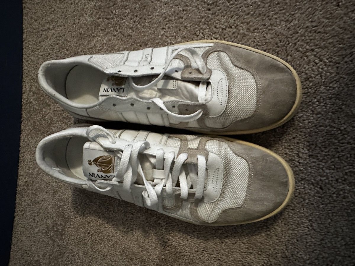 Lanvin White Clay Sneakers Size US 13 / EU 46 - 2 Thumbnail
