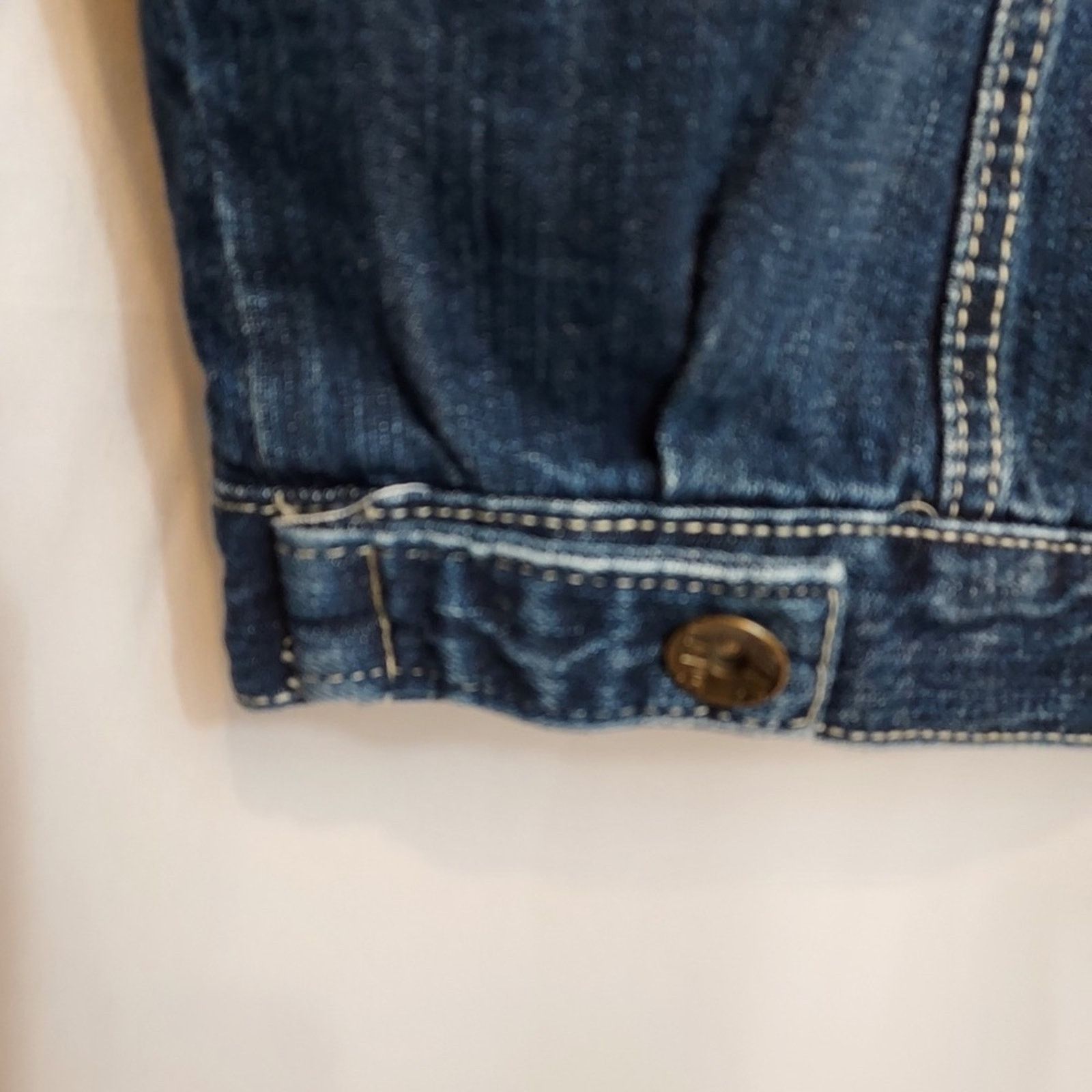 Other UK Spot Jeans Blue Denim Button Utility Pockets Western Jacket Size M / US 6-8 / IT 42-44 - 4 Thumbnail