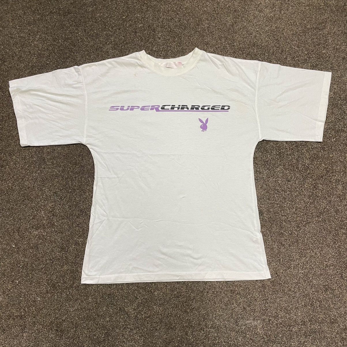Vintage Y2K Supercharged Graphic Tee Sun Faded Streetwear Slim L Size US L / EU 52-54 / 3 - 1 Thumbnail